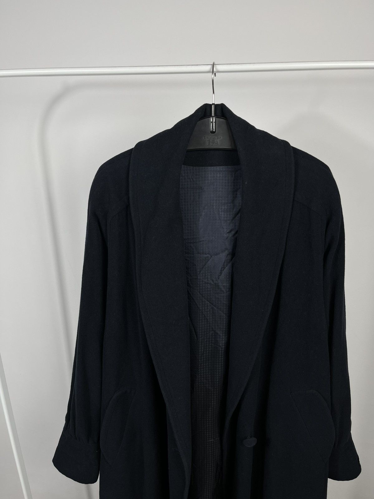 Other Vintage Women’s Wool Coat West Germany One Button Navy Size 3XL / US 20-22 - 7 Thumbnail