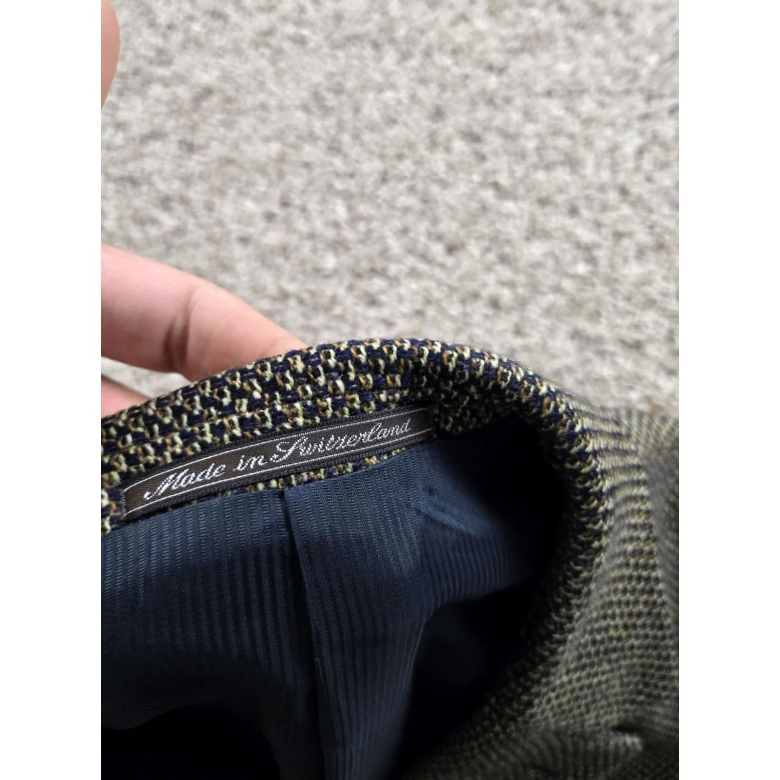 Ermenegildo Zegna Ermenegildo Zegna Blazer Single-Breasted Wool Brown Plaid Notch 3-Button Chest 40 L EU 52 L US Mens Vintage? Size 42R - 7 Thumbnail