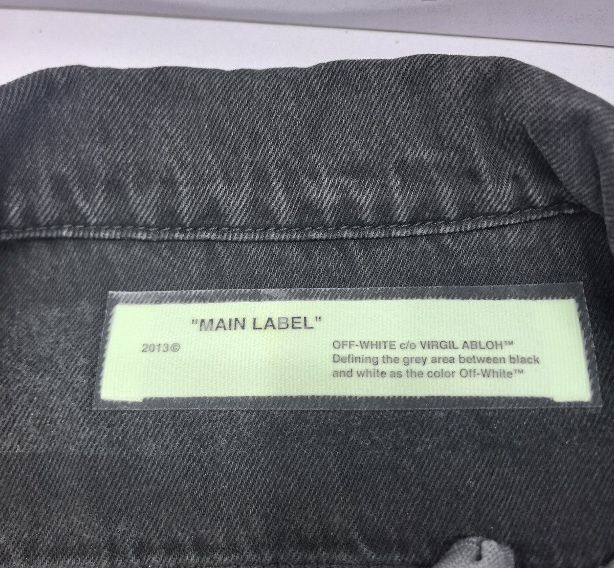 Off-White Off-White c/o Virgil Abloh Fire Line Tape denim jacket Size US S / EU 44-46 / 1 - 3 Thumbnail