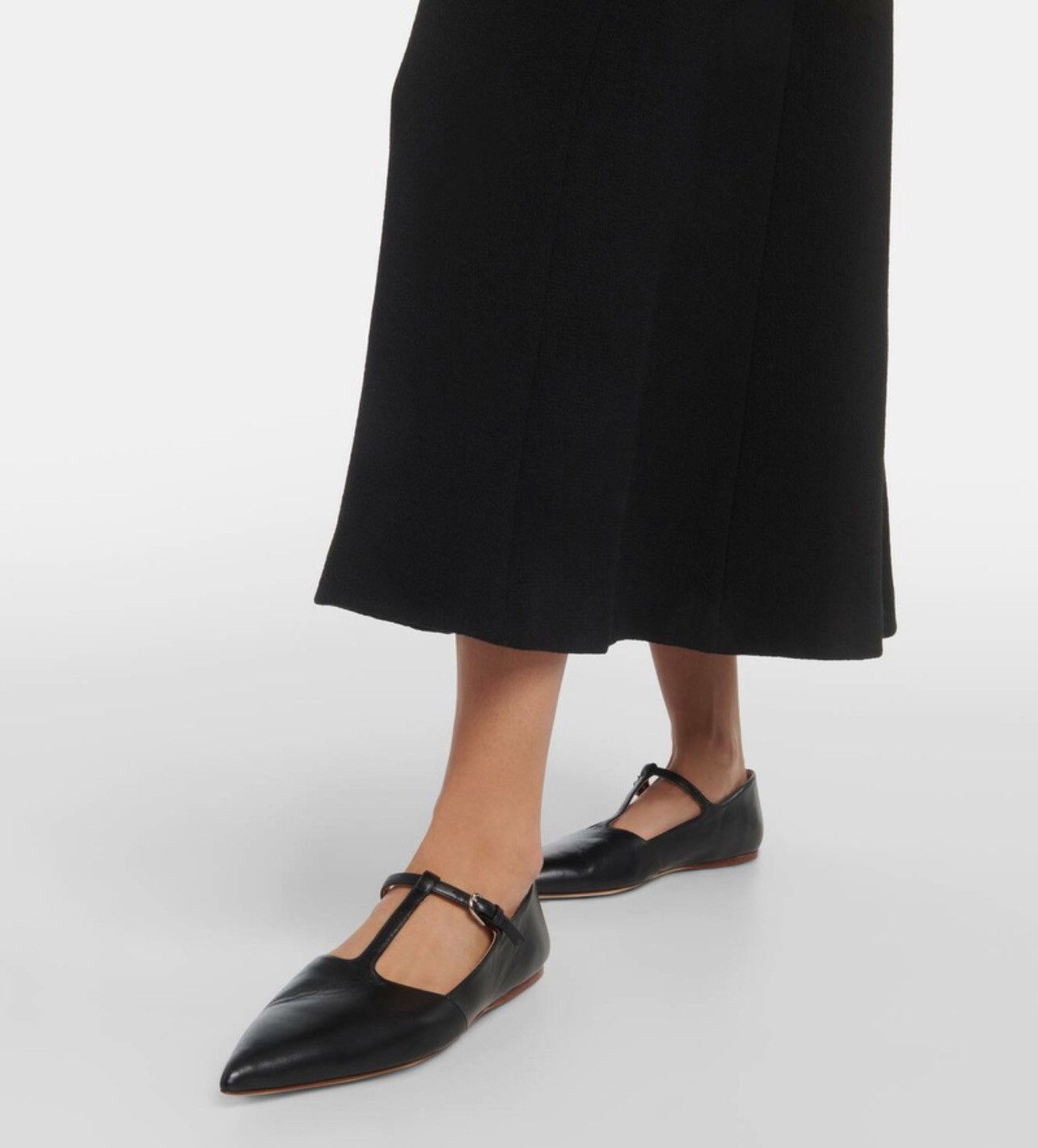 Gabriela Hearst Gabriela Hearst Leather Ballerina Flats size 38 Size US 8 / IT 38 - 2 Thumbnail