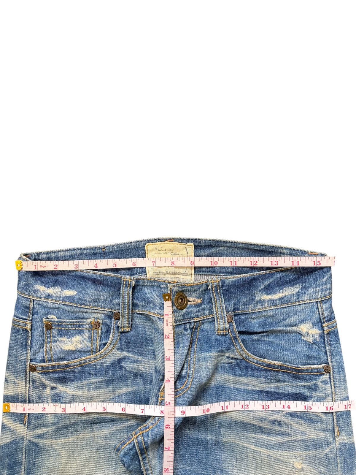 Edwin Vintage Lolita Rusty Wash Distressed Jeans Size 31" - 6 Thumbnail