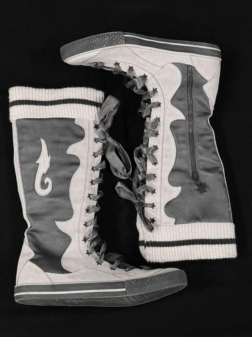 Diesel Rare Diesel Pop star Archive The Voice Leather High Boots Size US 7.5 / IT 37.5 - 2 Thumbnail