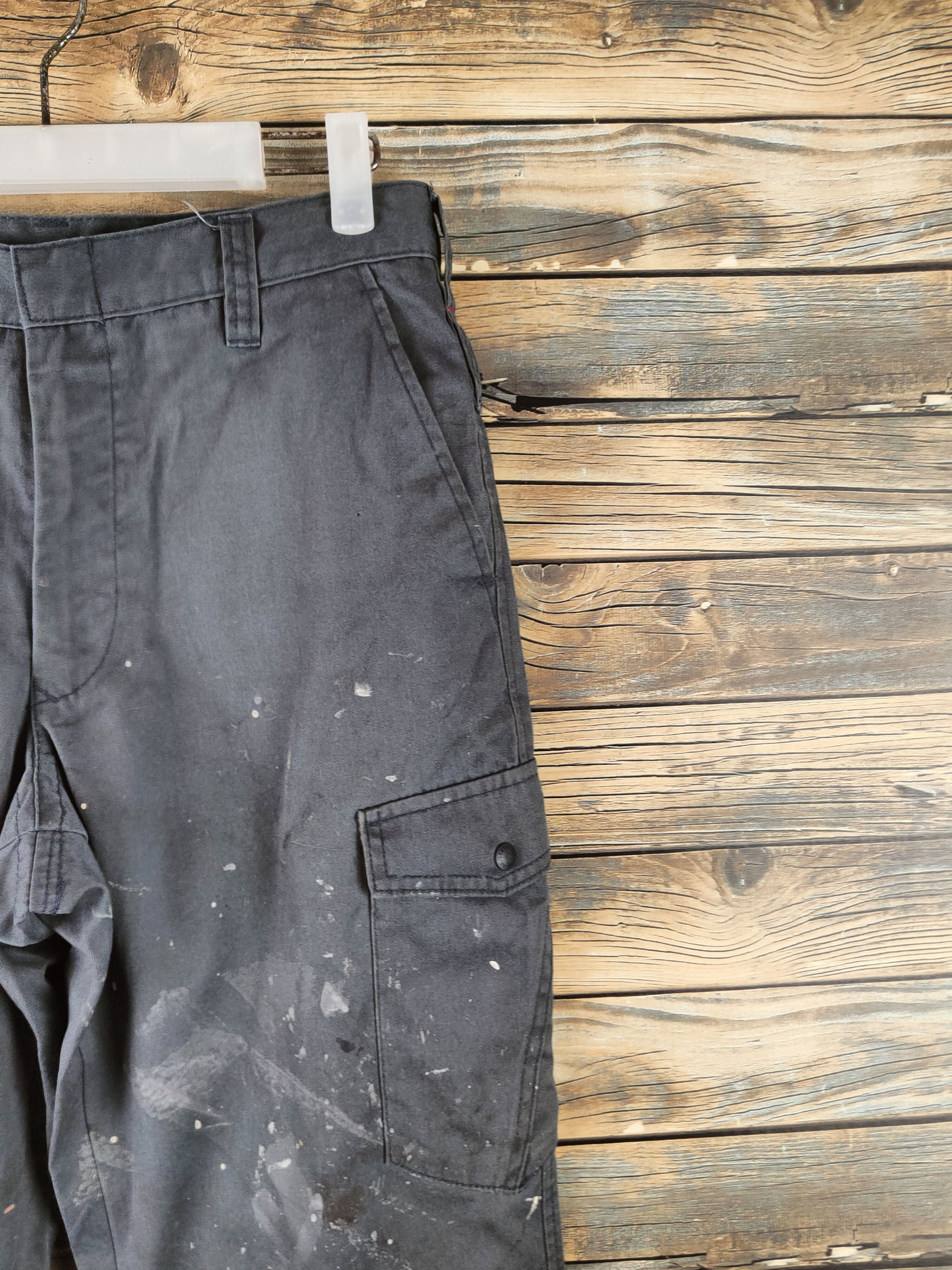 Japanese Brand DL W.impact Dark Gray Multipocket Cargo Pants #46-299 Size US 29 - 5 Thumbnail