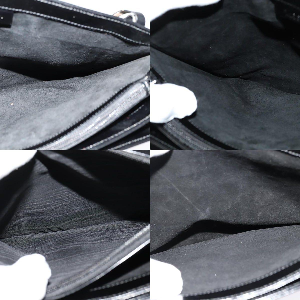 Gucci GUCCI Shoulder Bag Patent Leather Black Silver Size ONE SIZE - 12 Thumbnail
