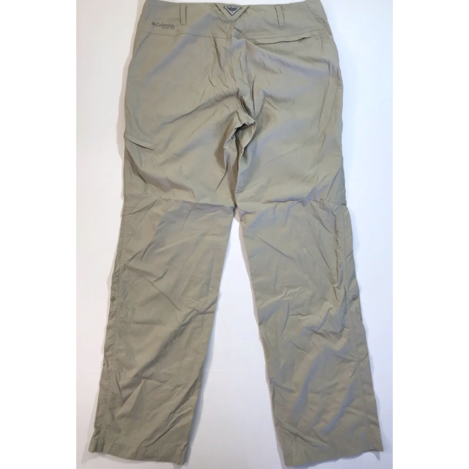 Vintage Columbia Pants Khaki Womens Sz 32x32 10 PFG Omni-Shade Hiking Camping Fishing Straight Leg Beige/Beige (Columbia) Size 24" / US 00 / IT 34 - 5 Thumbnail