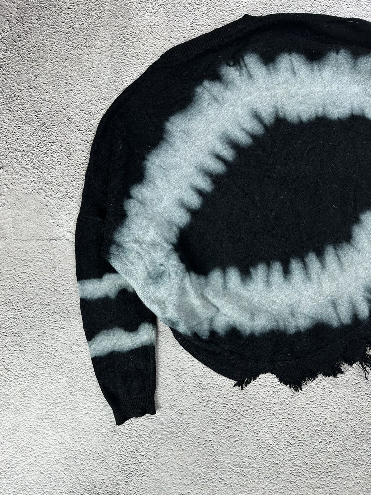 Japanese Brand Avant Garde Tie-Dye Destroyed Sweater Punk Y2K Grunge SK8 Size M / US 6-8 / IT 42-44 - 5 Thumbnail
