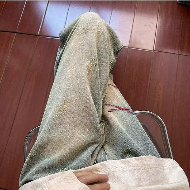 Japanese Brand × Jean Retro washed loose straight leg jeans Size US 32 / EU 48 - 5 Thumbnail