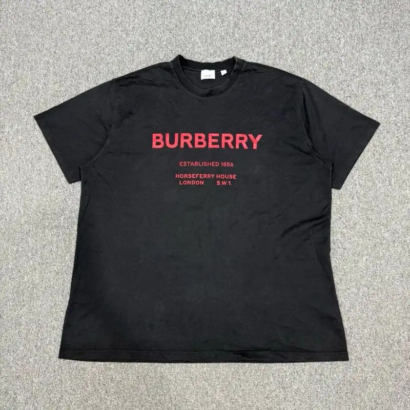 Burberry Burberry Black Cotton XXL T-Shirt Size US XXL / EU 58 / 5 - 1 Thumbnail