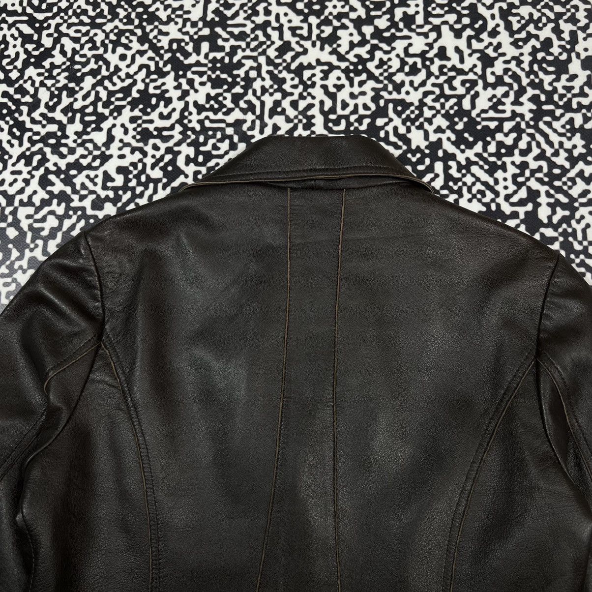 Vintage Vintage Y2K Lamb Leather Jacket Blazer Japanese Retro Style Size S / US 4 / IT 40 - 15 Thumbnail