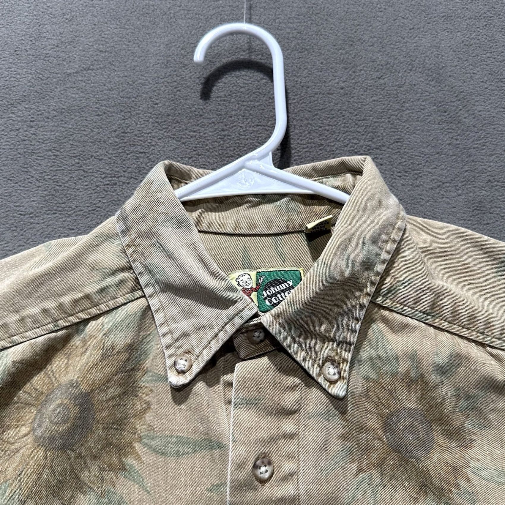 Sunflower VINTAGE Johnny Cotton Shirt Men Large Sunflower Button Down Long Sleeve USA Made Beige Cotton Size US L / EU 52-54 / 3 - 7 Thumbnail