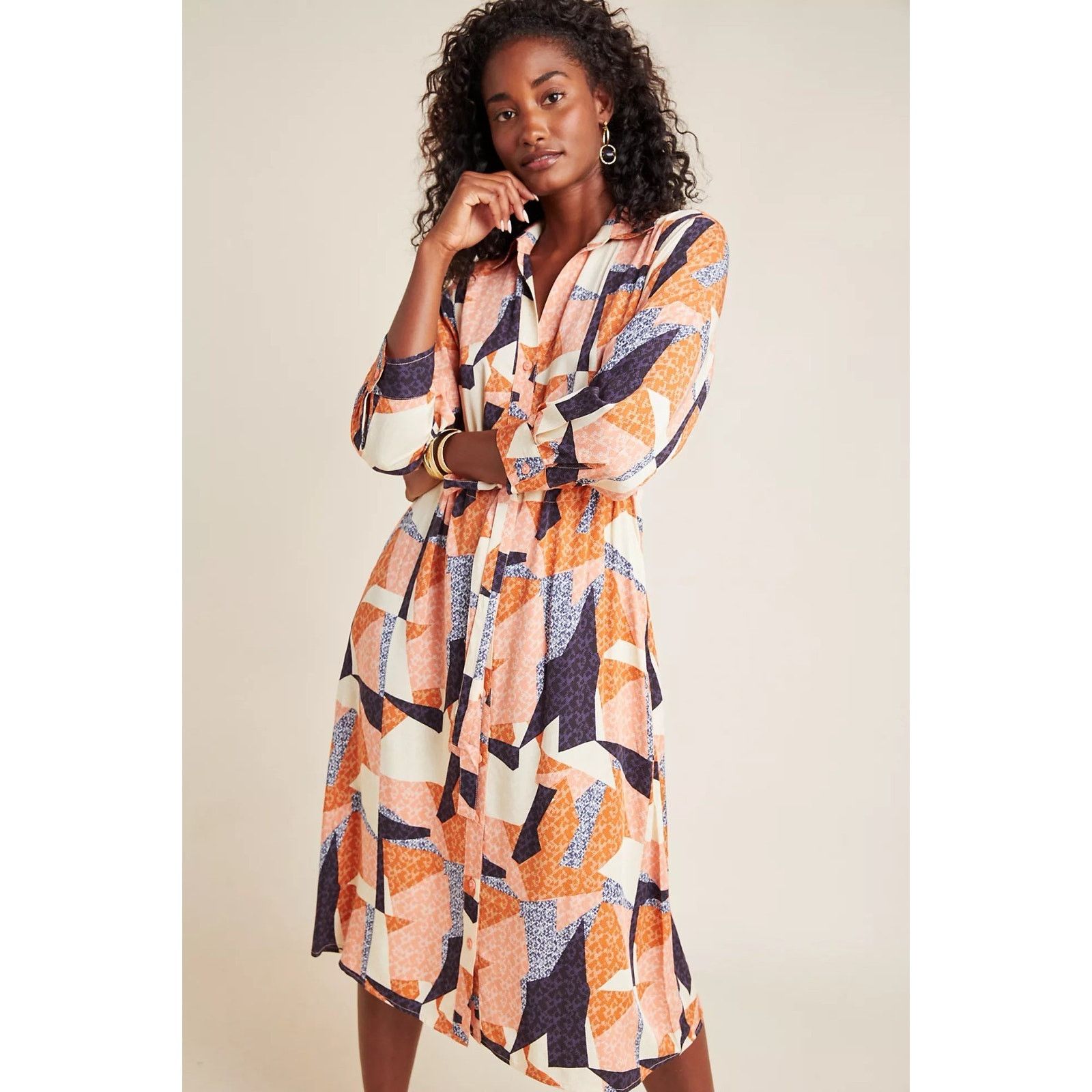 Anthropologie Anthropologie Corey Lynn Calter Clementine Midi Dress S Size S / US 4 / IT 40 - 3 Thumbnail