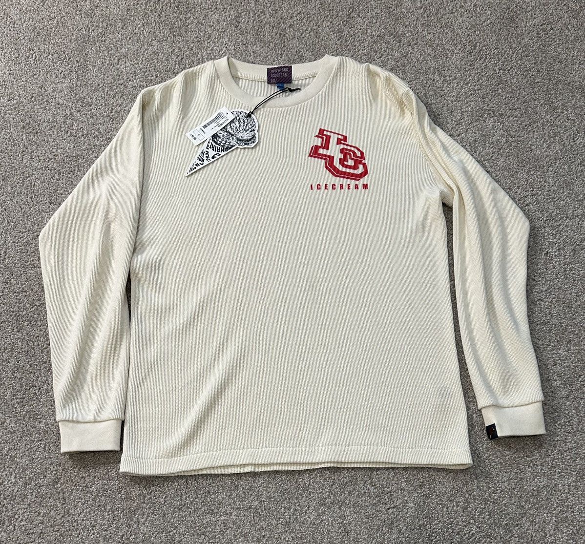 Billionaire Boys Club × Icecream BBC Icecream Europe exclusive Y2K waffle knit Size US S / EU 44-46 / 1 - 1 Thumbnail