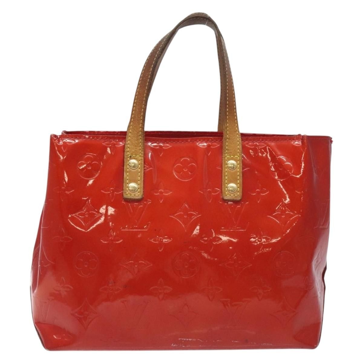 Louis Vuitton LOUIS VUITTON Monogram Vernis Reade PM Hand Bag Red Rouge Size ONE SIZE - 2 Thumbnail