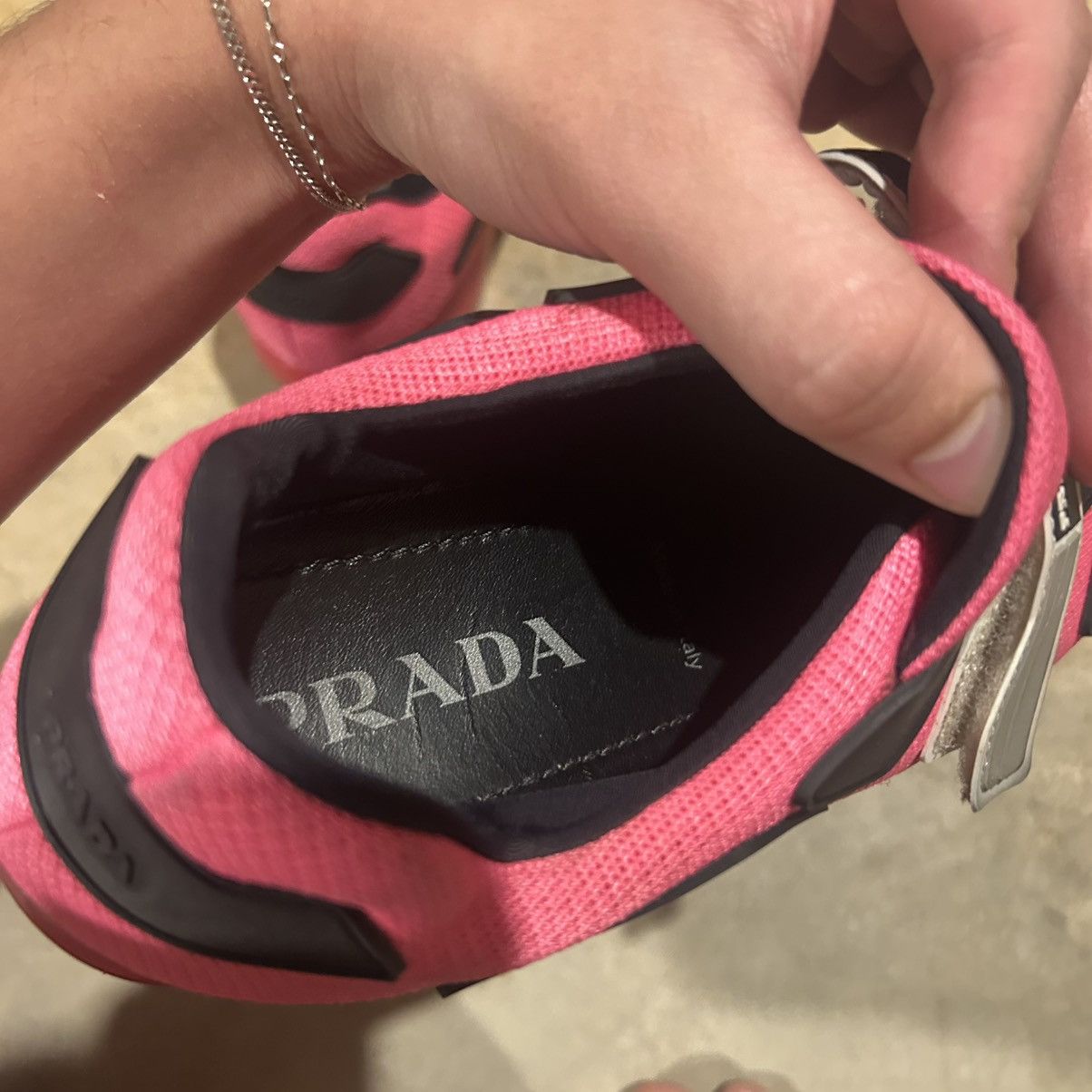 Prada Prada Cloudbust Knit Sneakers Fluorescent Pink US 5 Size US 5 / EU 37 - 14 Thumbnail