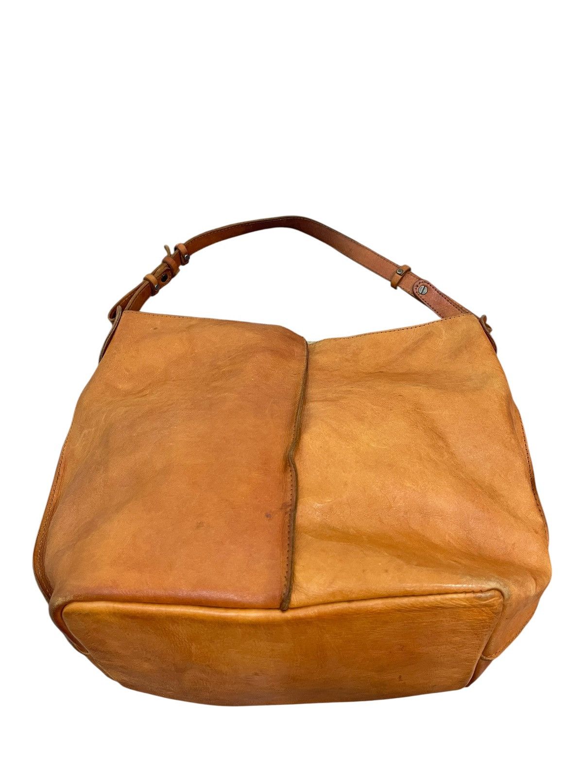 Leather Full Leather Patina Unknown Handmade Shoulder Bag 7🟩 Size ONE SIZE - 11 Thumbnail