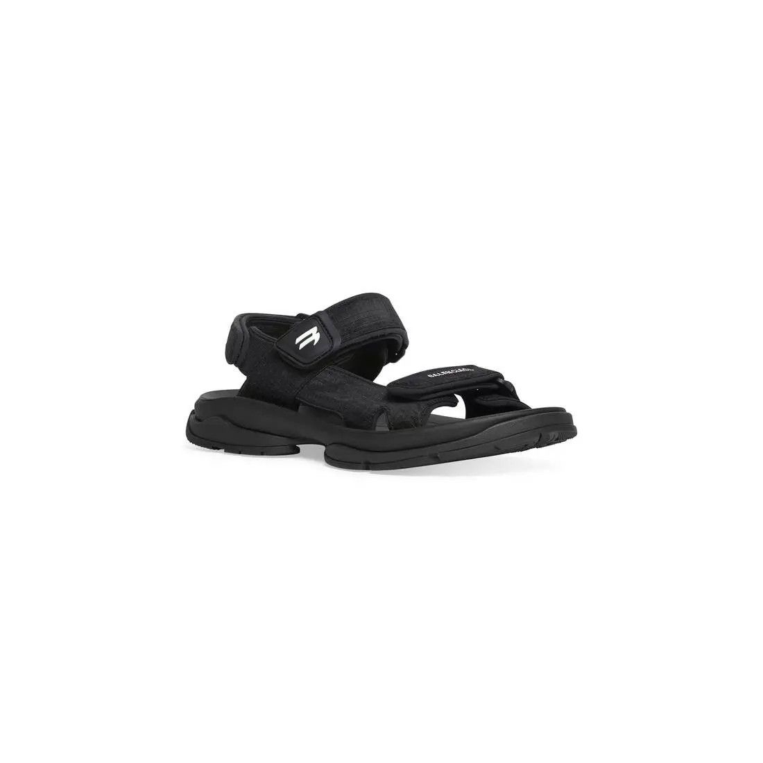 Balenciaga o1srvl11e0625 Tourist Sandals in Black Size US 13 / EU 46 - 2 Thumbnail