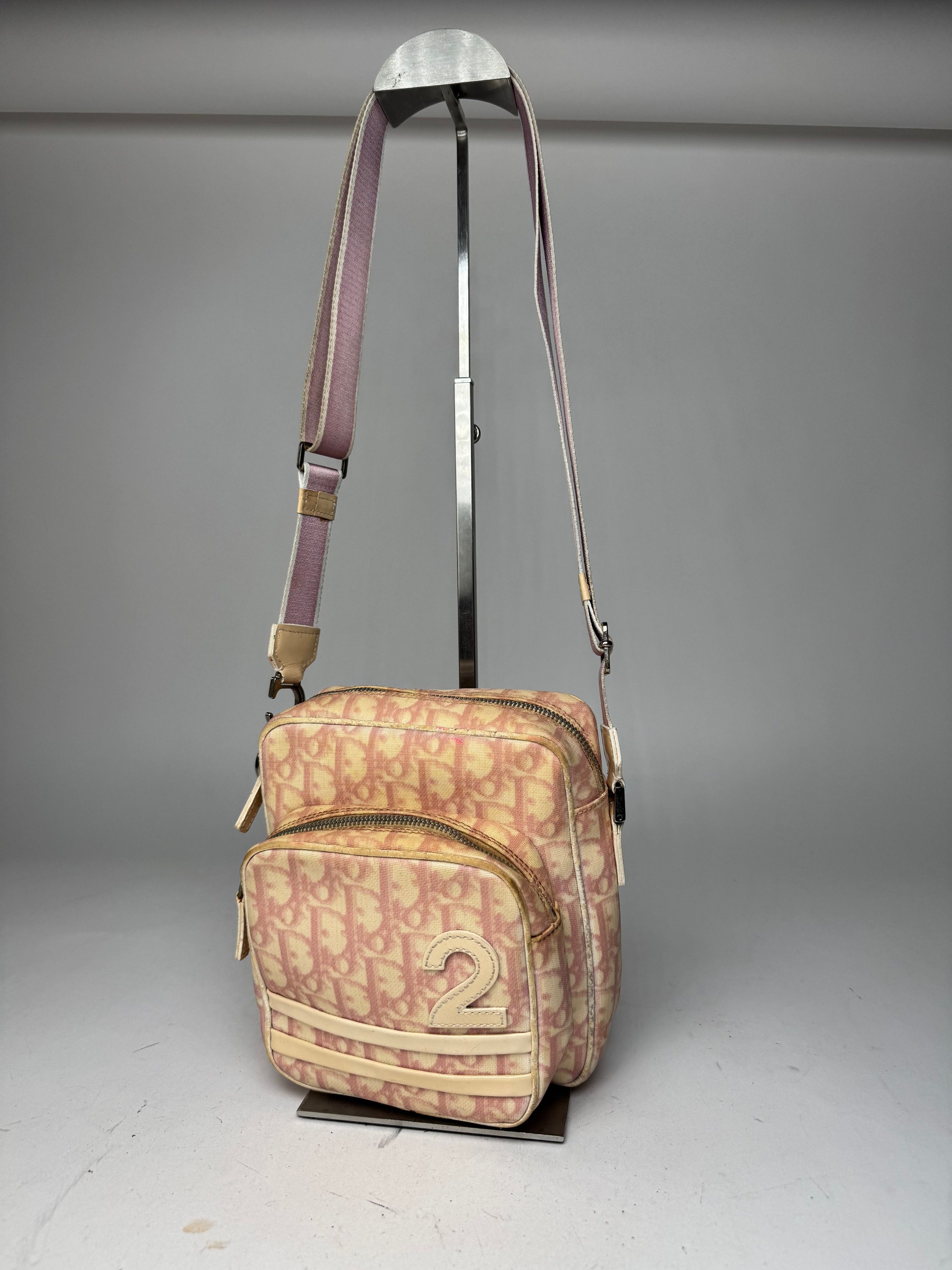 Dior Vintage Monogram 2Way Bag Beige Pink Size ONE SIZE - 1 Thumbnail