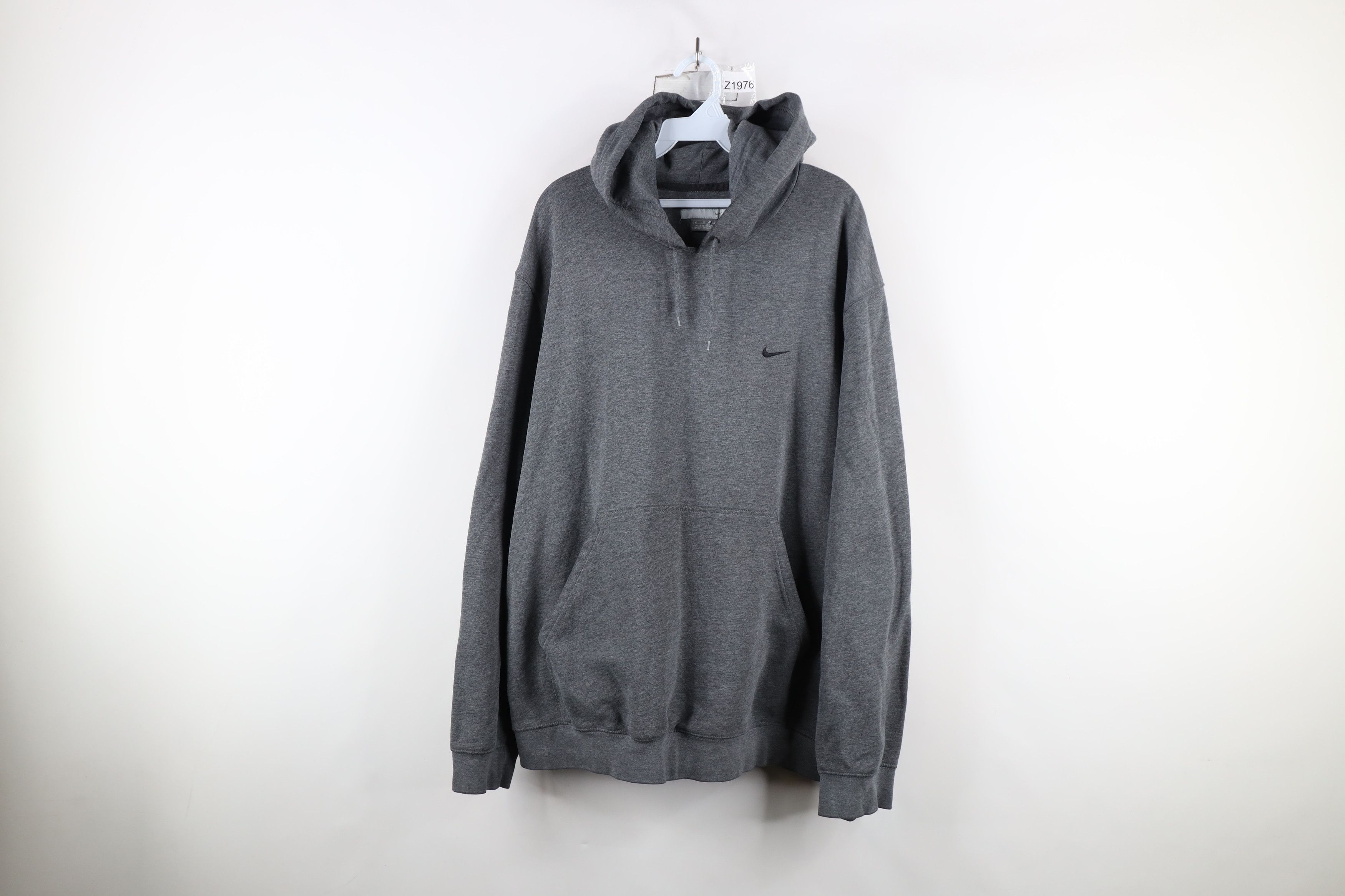 Nike × Vintage Vintage 90s Y2K Nike Scott Mini Swoosh Hoodie Sweatshirt Size US XL / EU 56 / 4 - 1 Thumbnail