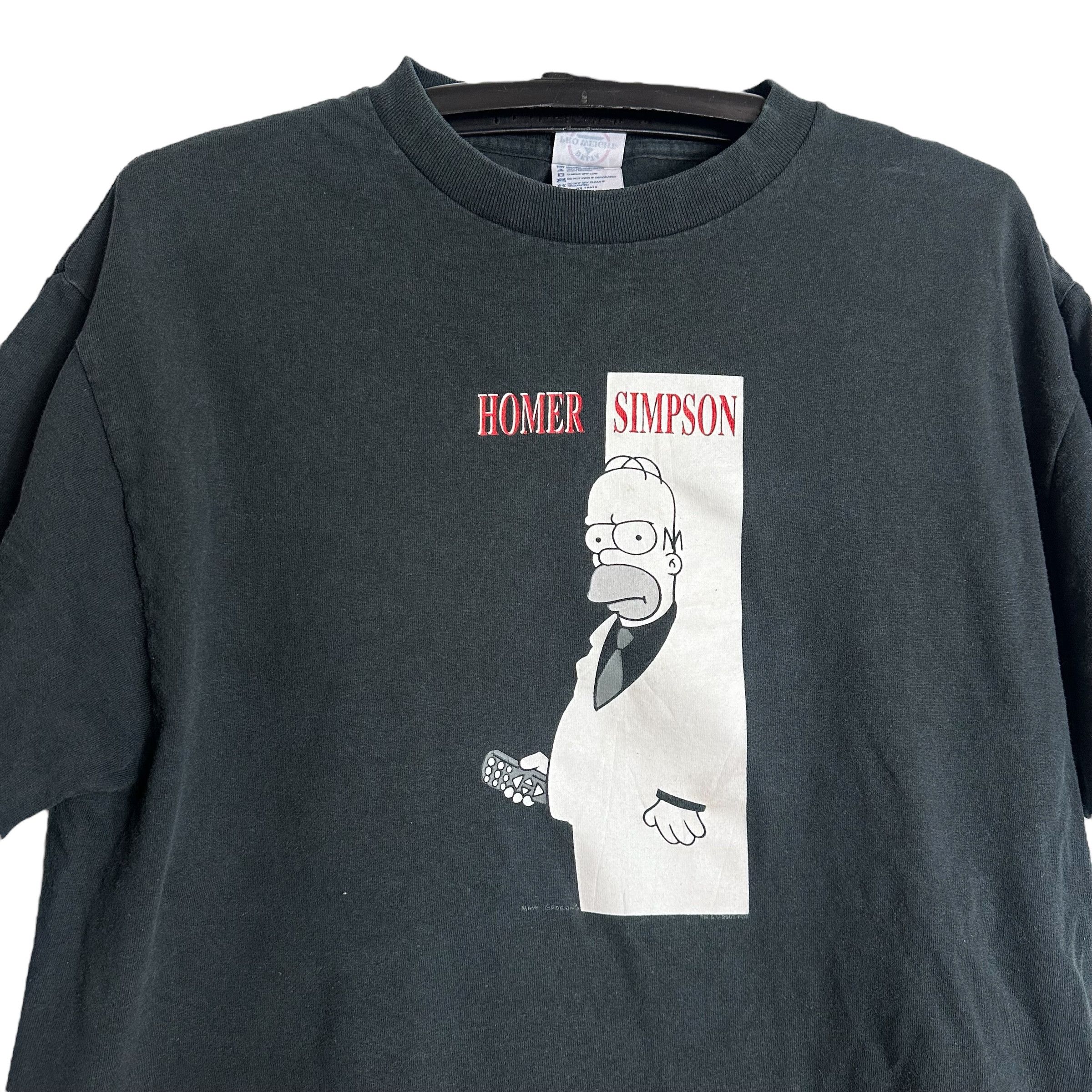 Cartoon Network × The Simpsons 🔥RARE🔥The Simpsoms Homer Scarface Movie T-shirt Size US L / EU 52-54 / 3 - 2 Thumbnail