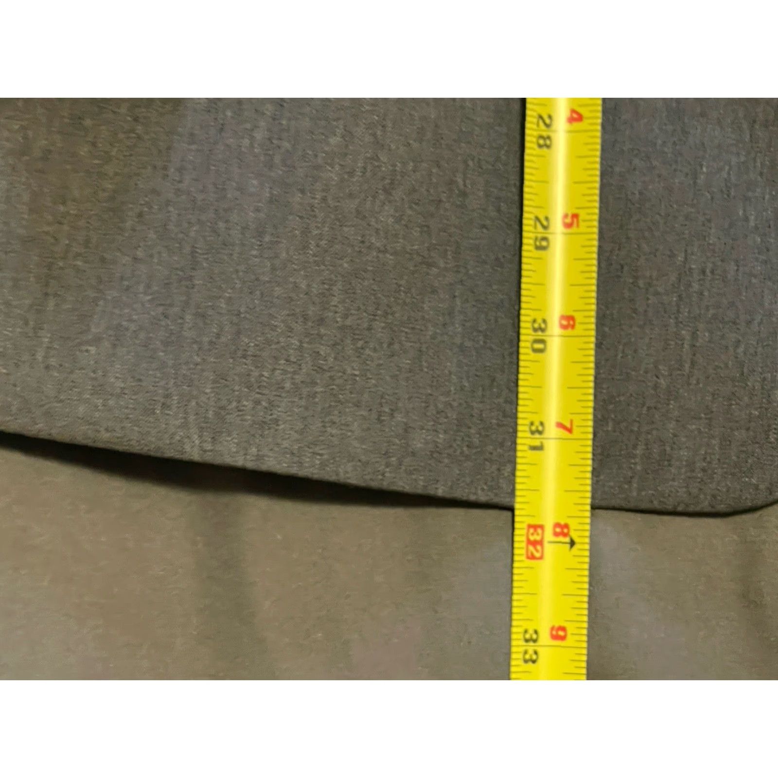 Stafford Stafford Gray Stretch Wool Blend Sport Coat Blazer 44R Classic Fit Notch Lapel 2 Button Wool Polyester Spandex Mens Jacket Size 44R - 5 Thumbnail