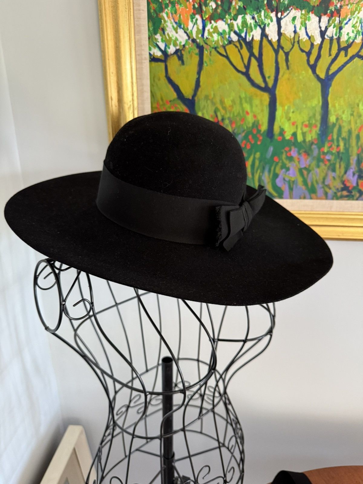 サンローランパリ　エディスリマン　フェルトハット 羽根付 サンローランパリ エディスリマン フェルトハット 羽根付 サン