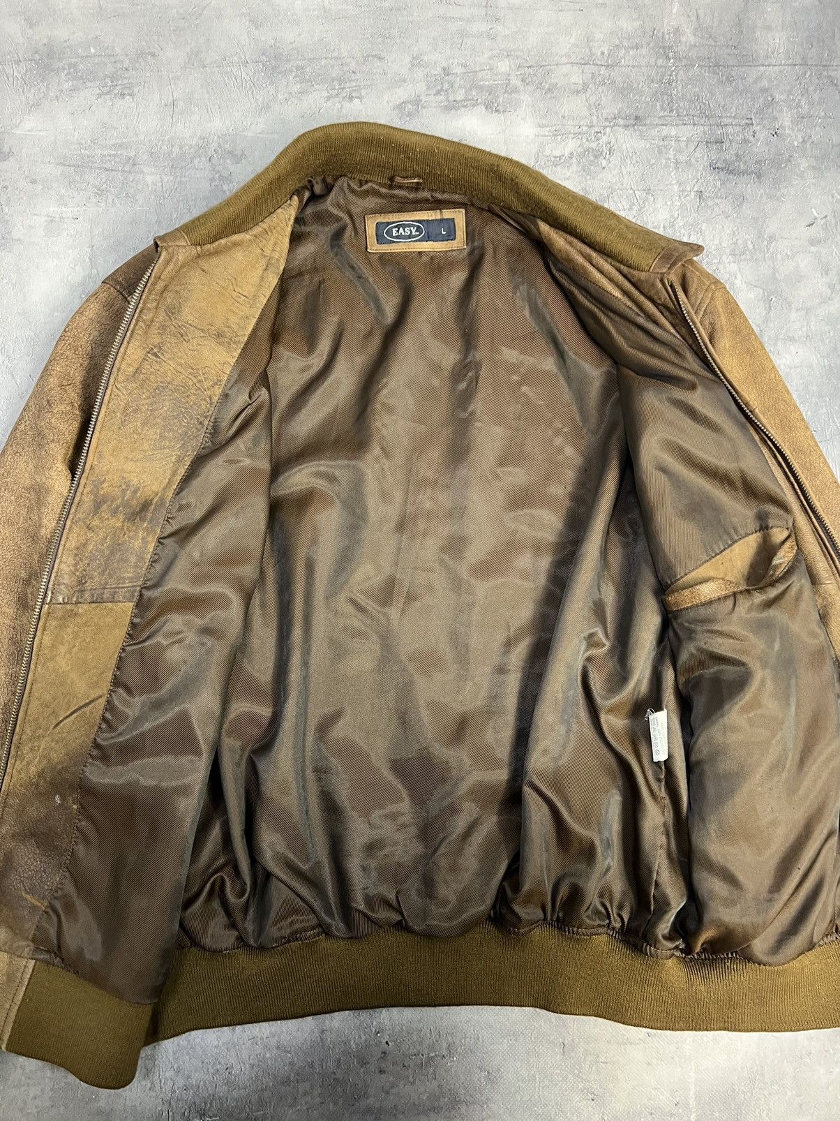 Vintage Vintage Leather Jacket Brown Size L Size US L / EU 52-54 / 3 - 6 Thumbnail