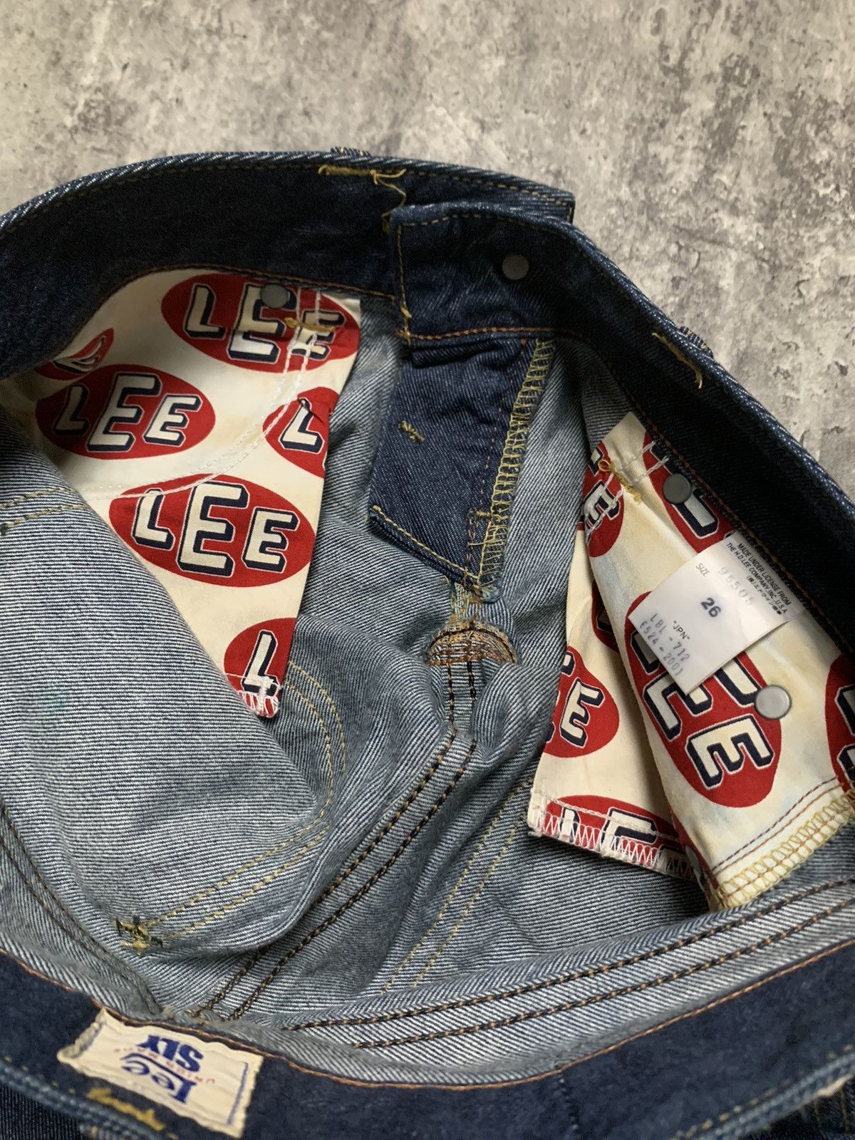 Hysteric Glamour Y2K Lee x Sly Japanese Super Flare Deep Indigo Raw Denim Size 26" / US 2 / IT 38 - 11 Thumbnail