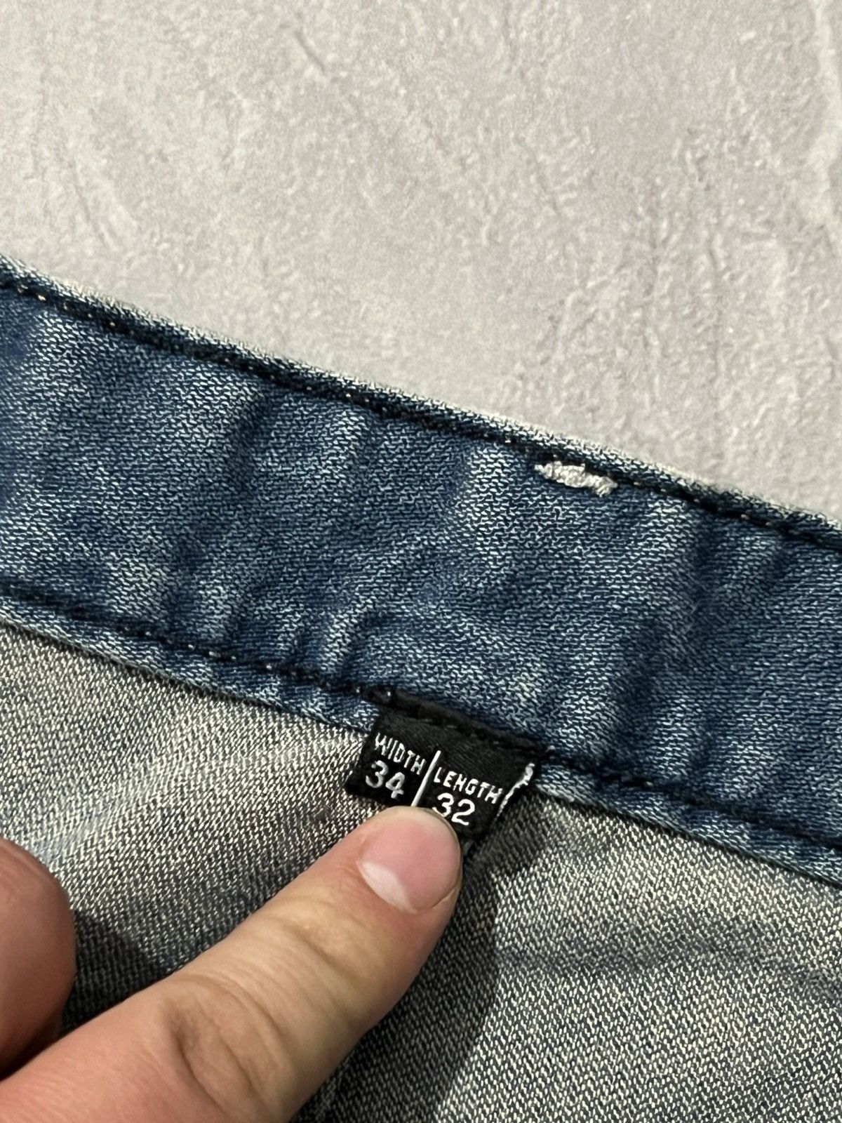 Japanese Brand Faded Patina Glamour Jean / Heavy Distressed Style Size US 34 / EU 50 - 6 Thumbnail
