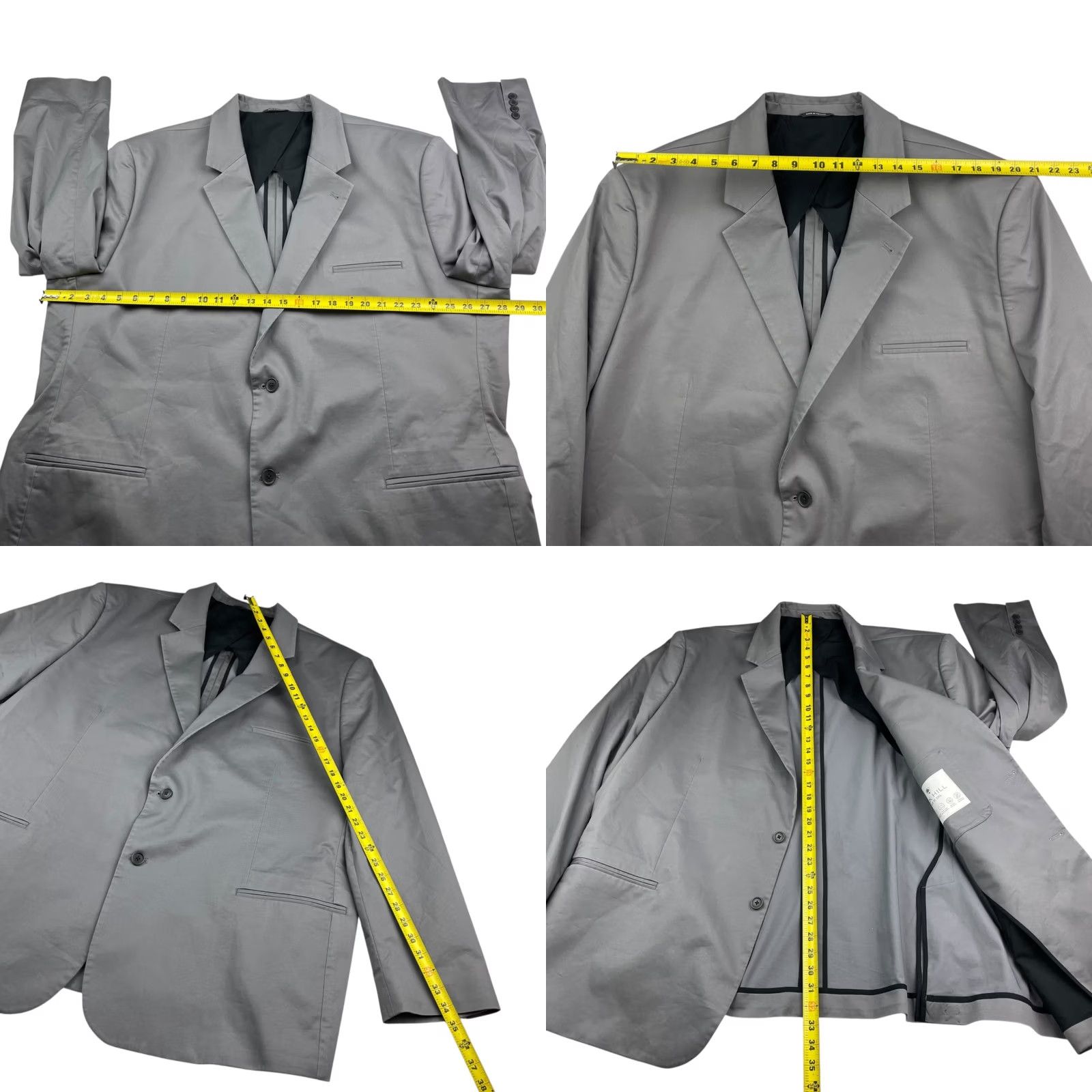 Vintage Oak Hill Men’s FIT By DXL Performance Blazer 2-Button Gray 3XLT / 54L 56L Big & Tall Regular Blazer Mens Gray Jacket Size 48R - 8 Thumbnail