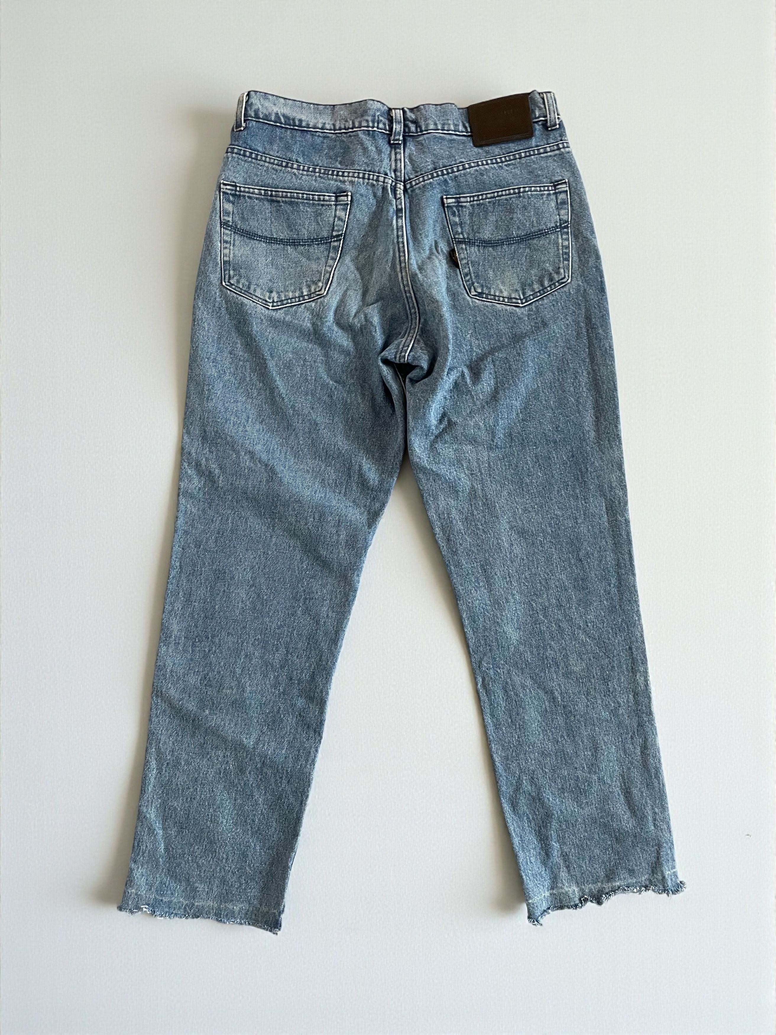 Valentino Vintage 90s Valentino Blue Jeans 38 XXL Size US 38 / EU 54 - 2 Thumbnail