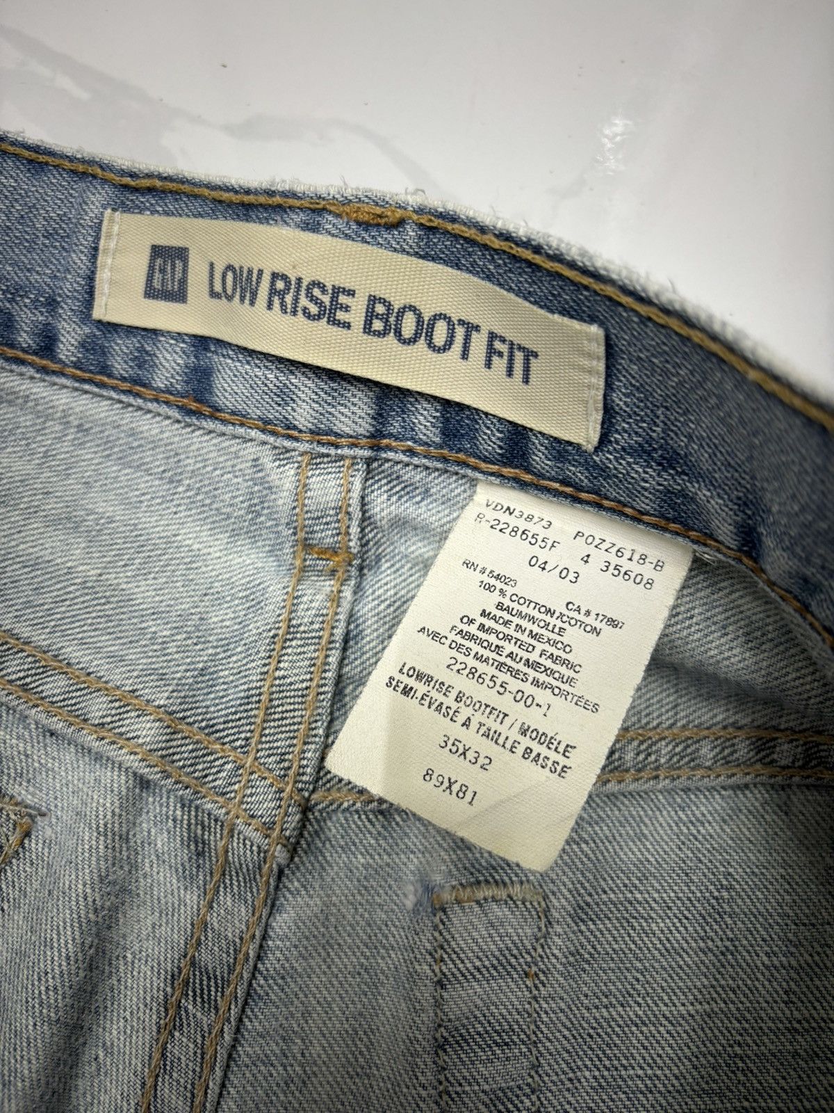 If Six Was Nine FLARE JEANS BAGGY RUSTY GAP BLUE WASH DENIM JEANS Size US 37 - 11 Thumbnail