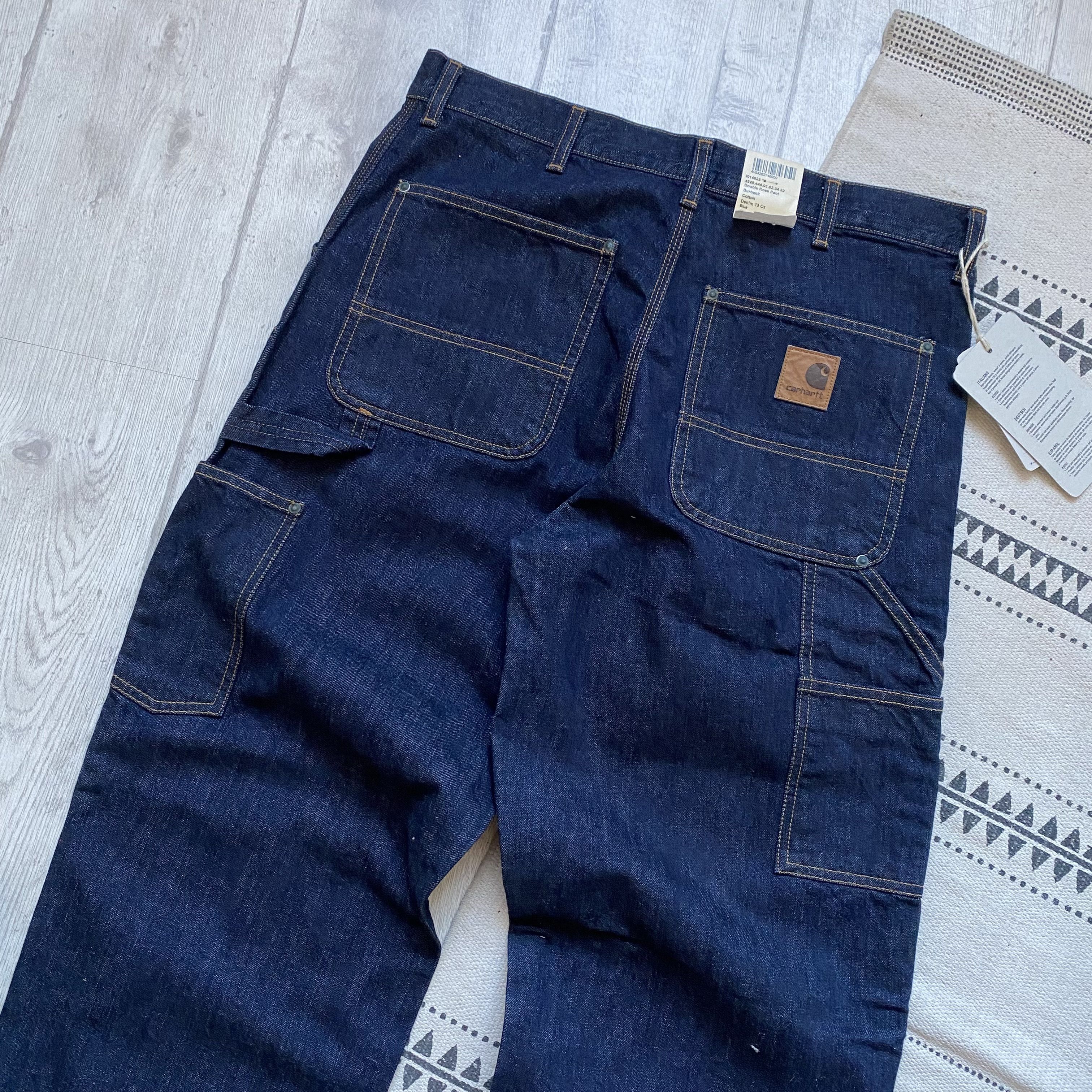 Carhartt 👖Worker Carhartt double knee jeans 13oz Workwear Skater Size US 32 / EU 48 - 9 Thumbnail
