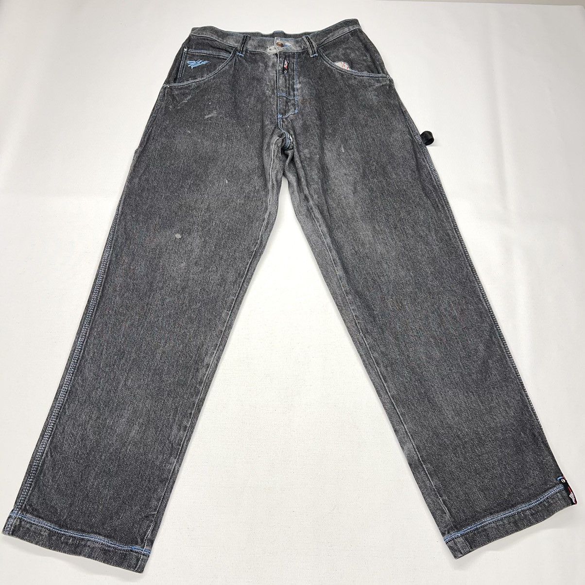 Ecco × Vintage VTG Willie Esco Jeans Grey Denim Duns Faded Baggy Y2K Size US 32 / EU 48 - 1 Thumbnail