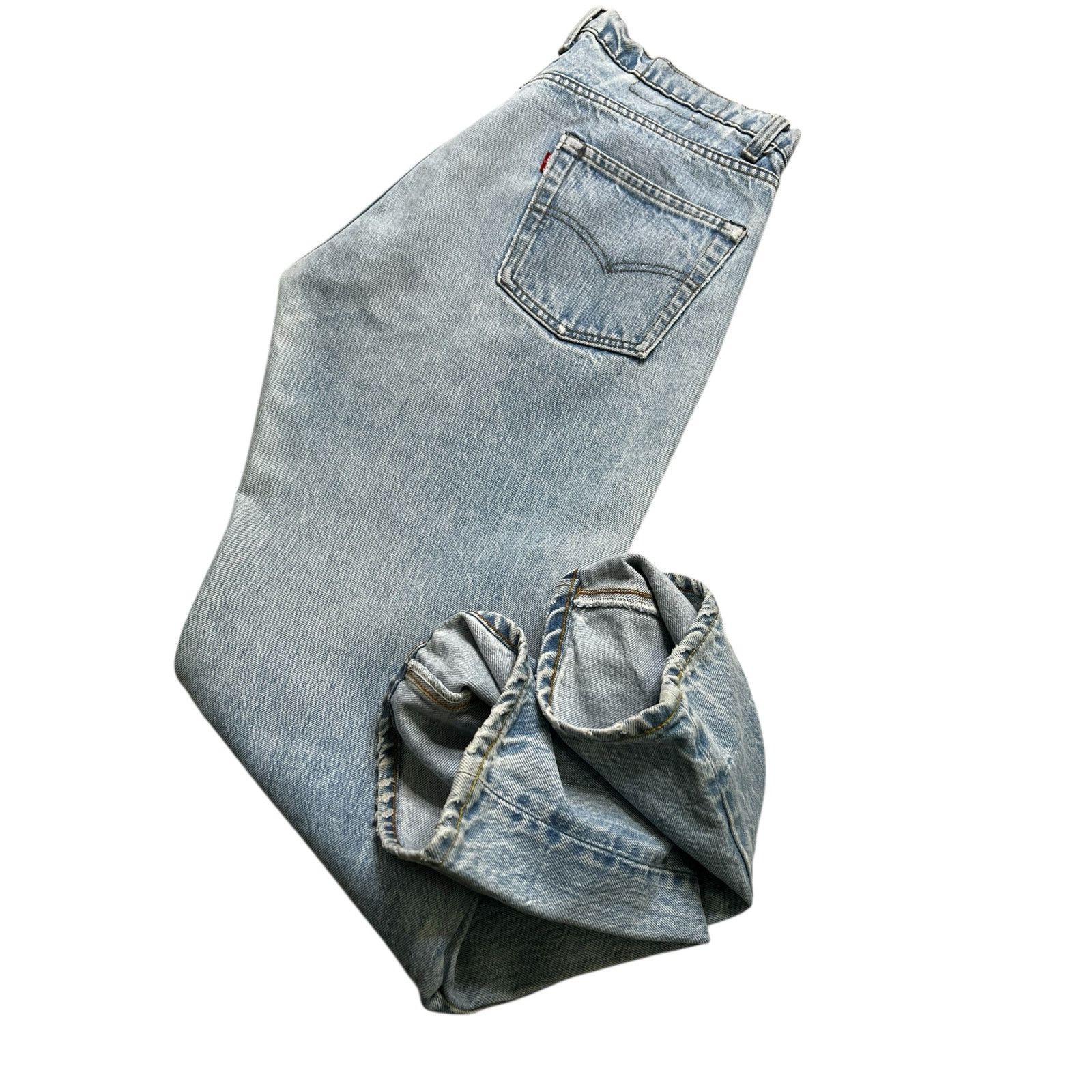 Levi's Vintage 80s Levis 501 Jeans Mens 32x30 Blue Denim distress Size US 32 / EU 48 - 9 Thumbnail