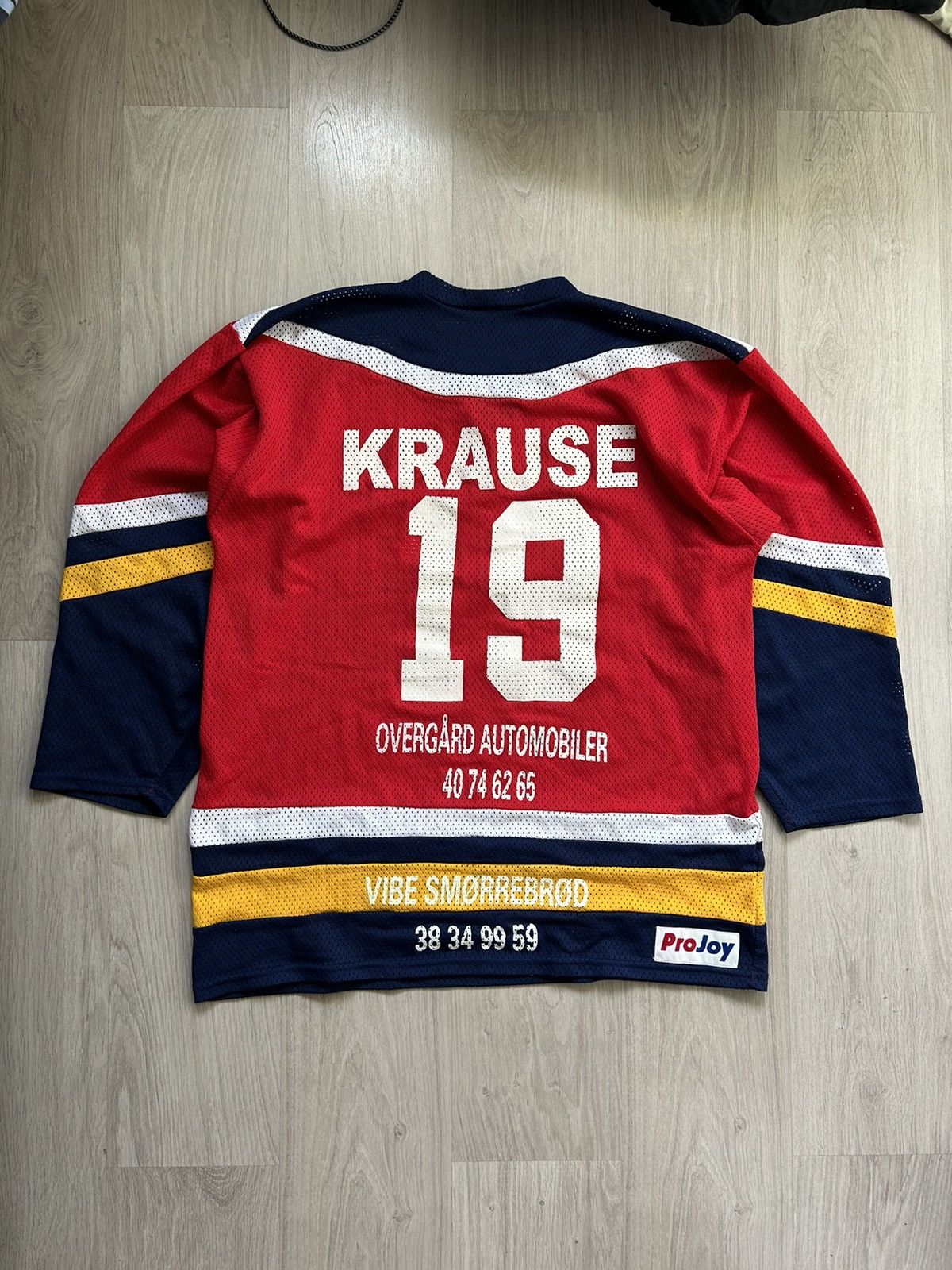 image of Hockey x Hockey Jersey Hokey Krause 19 Vintage Jersey XL in Blue, Men's