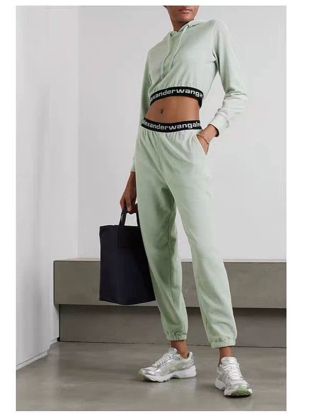 Alexander Wang Alexander Wang SS23 Logo Light Green Tracksuit- Size 24" / US 00 / IT 34 - 5 Thumbnail
