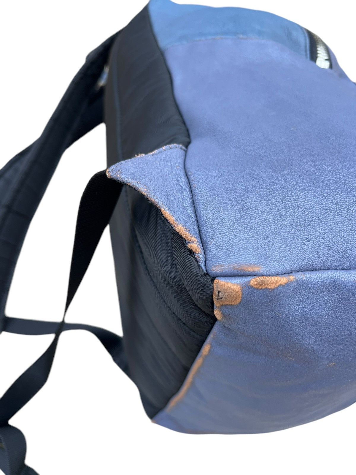 Leather And A Japan Distressed Patina Cowhide Leather Backpack Bag Size ONE SIZE - 14 Thumbnail