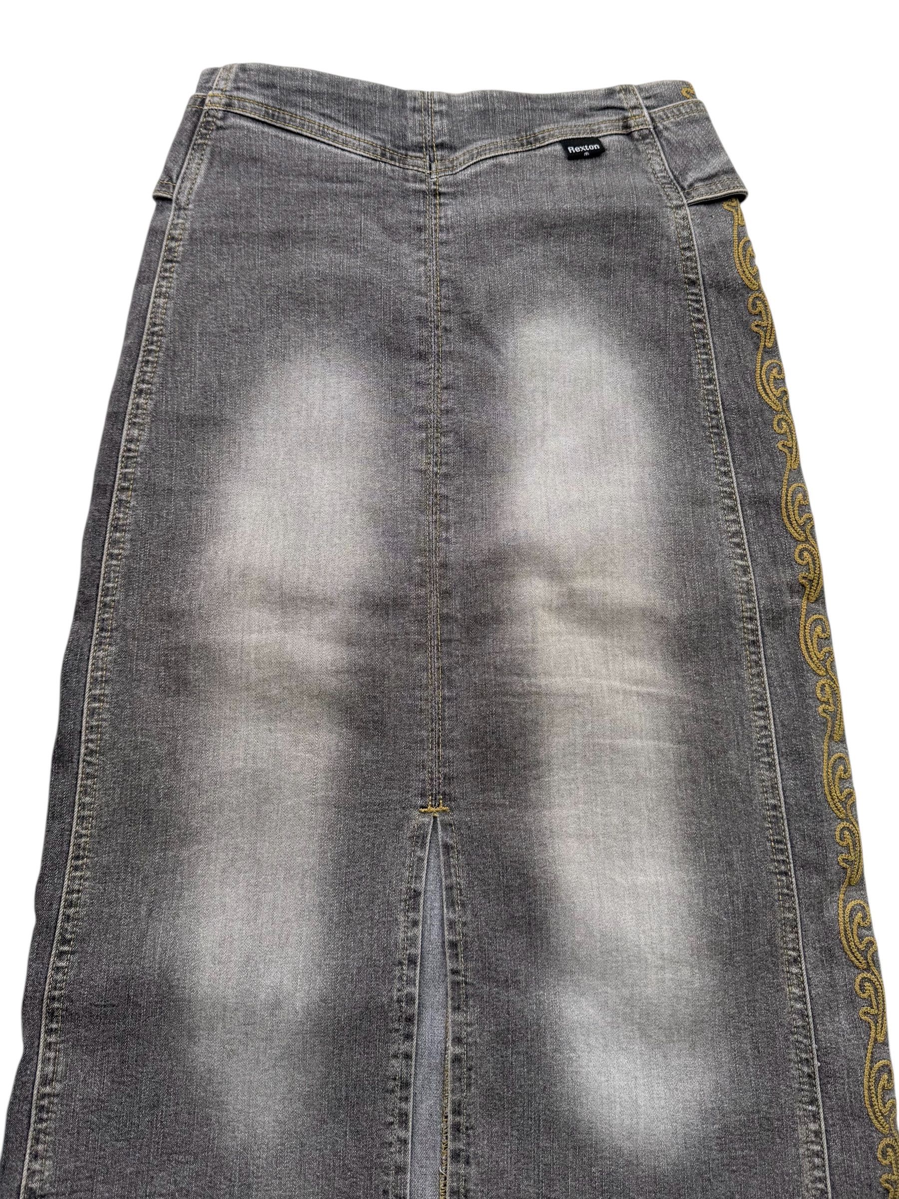 Vintage Faded Skirt With Wide Belt M1D15(E41)(V40)