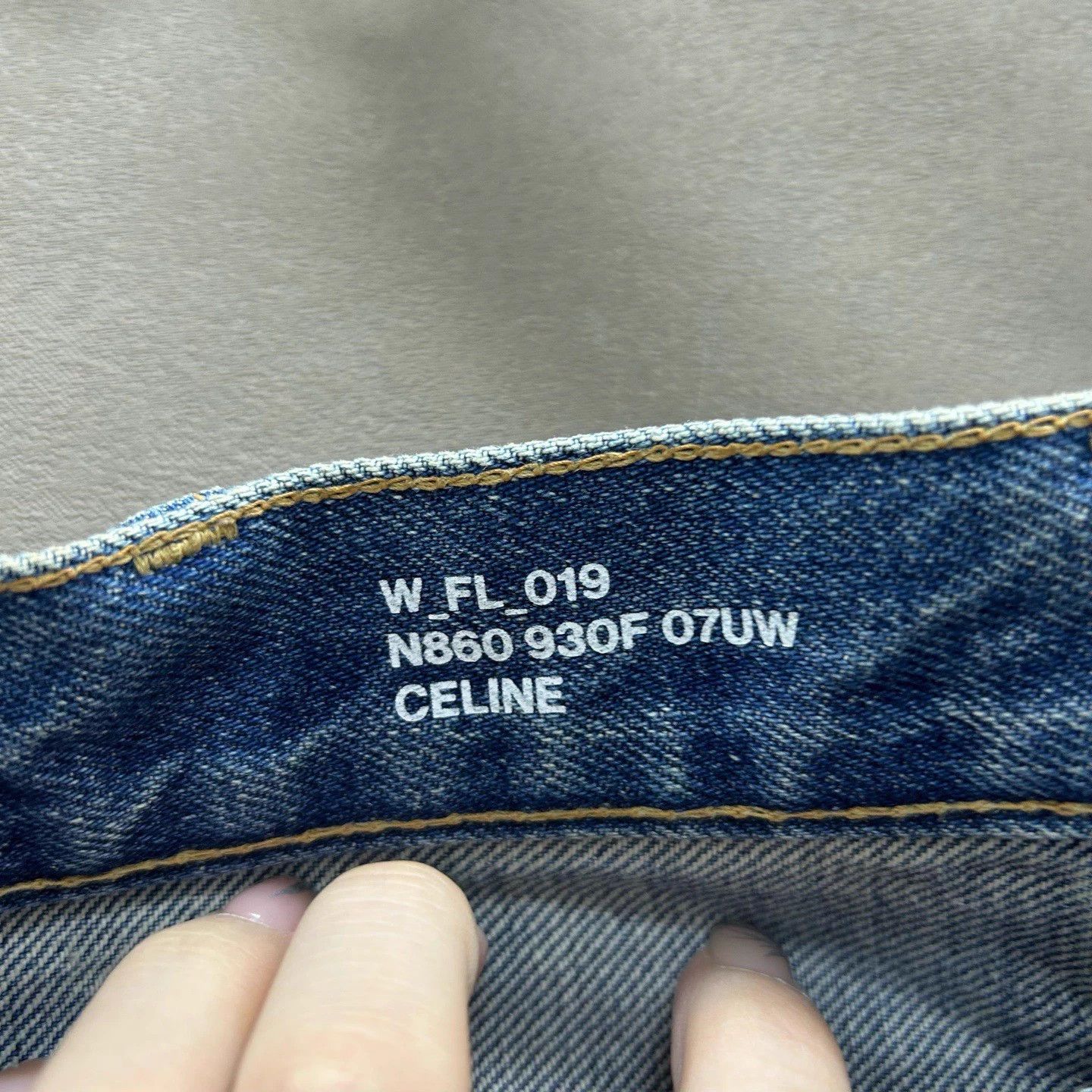 Celine Celine Triumph Arc Gold Buckle Jeans 27 99 New Size 27" / US 4 / IT 40 - 4 Thumbnail