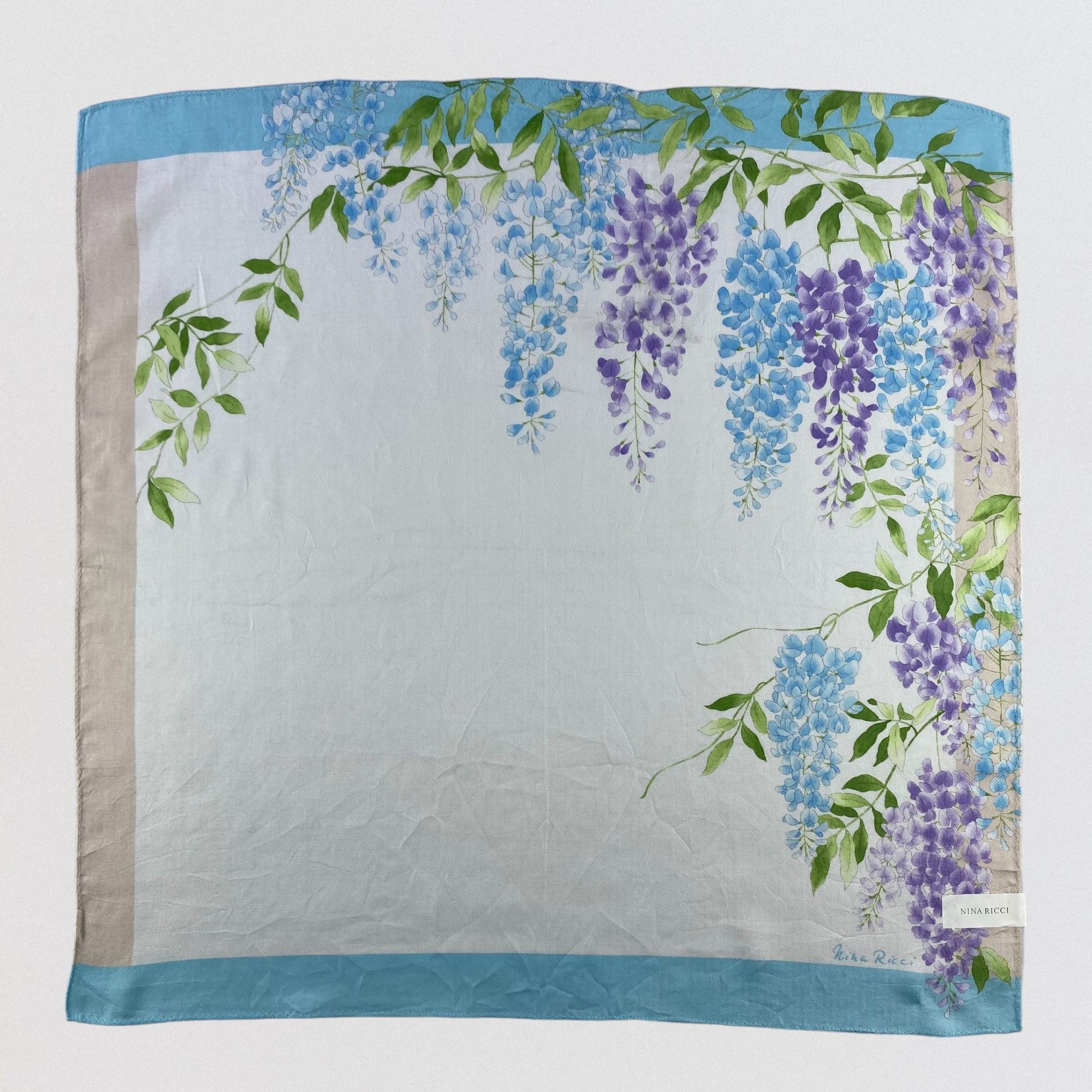 Nina Ricci × Vintage Vintage Nina Ricci Floral Scarf SS042 Size ONE SIZE - 1 Thumbnail