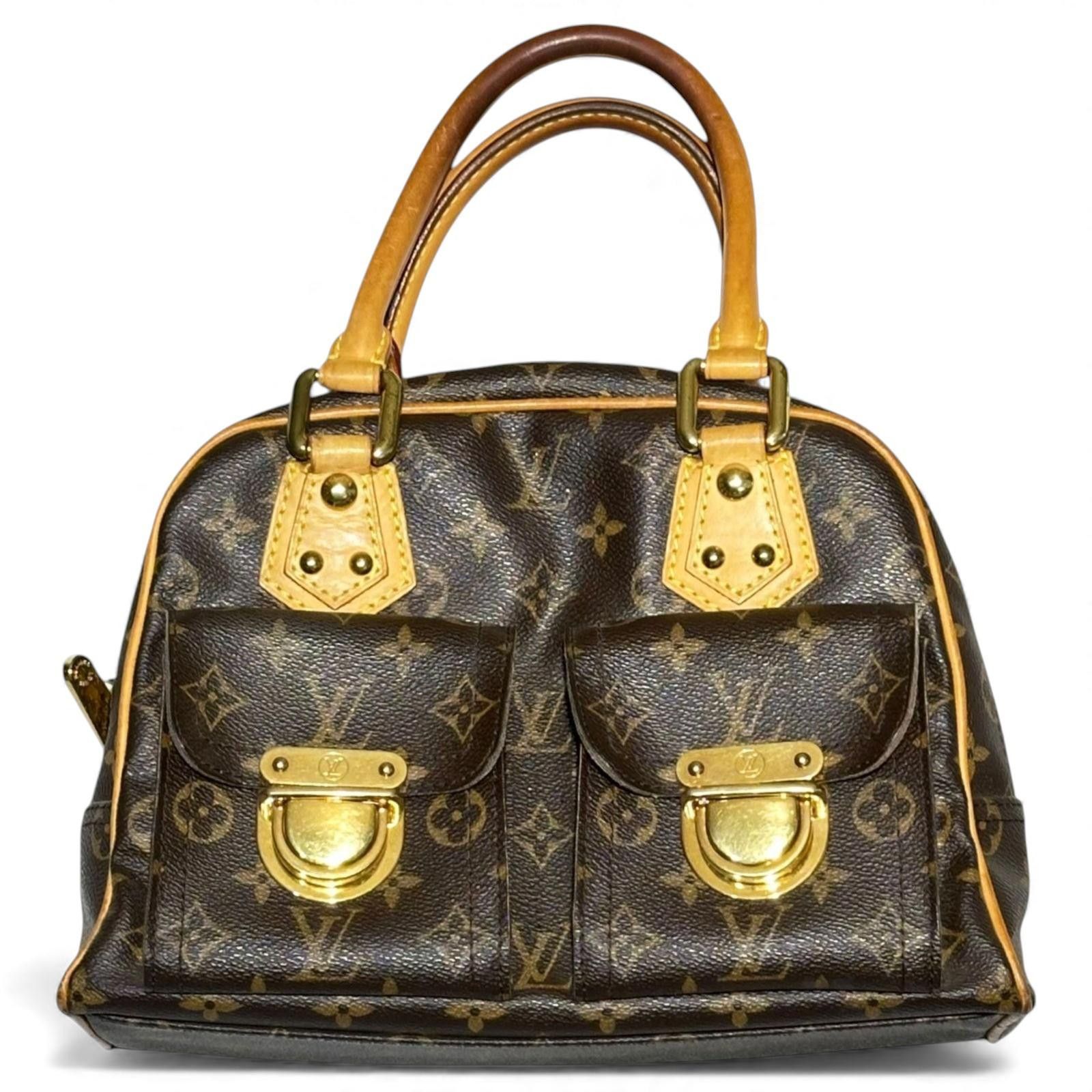 Louis Vuitton Louis Vuitton - Manhattan Canvas Handbag Dual Front Size ONE SIZE - 4 Thumbnail