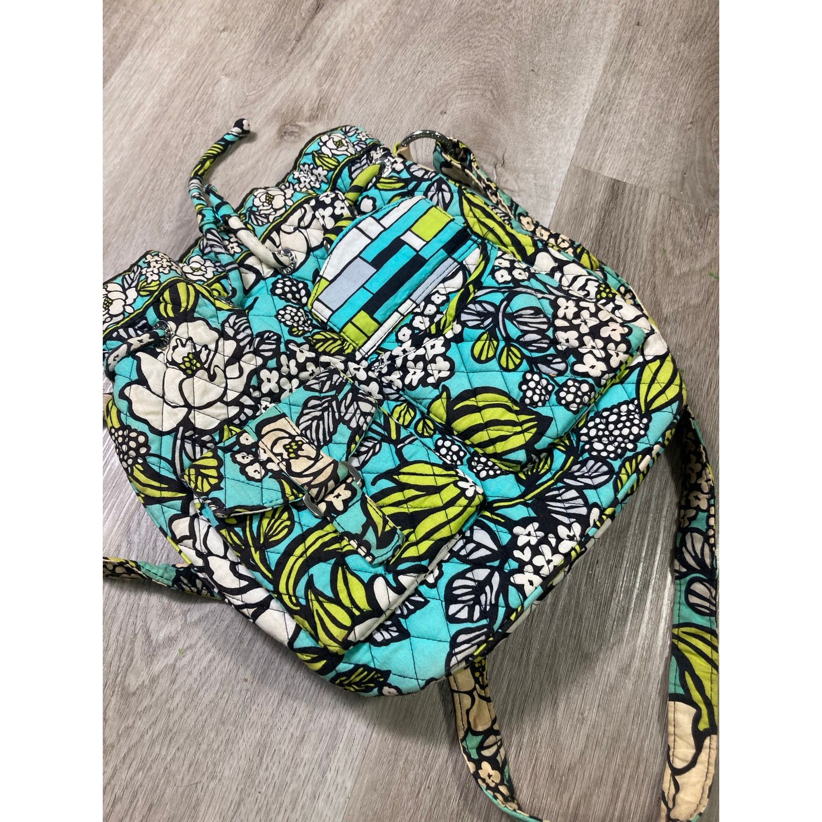 Vera Bradley Vera Bradley Island Blooms Cinch-Top Backpack Multicolored Size ONE SIZE - 4 Thumbnail