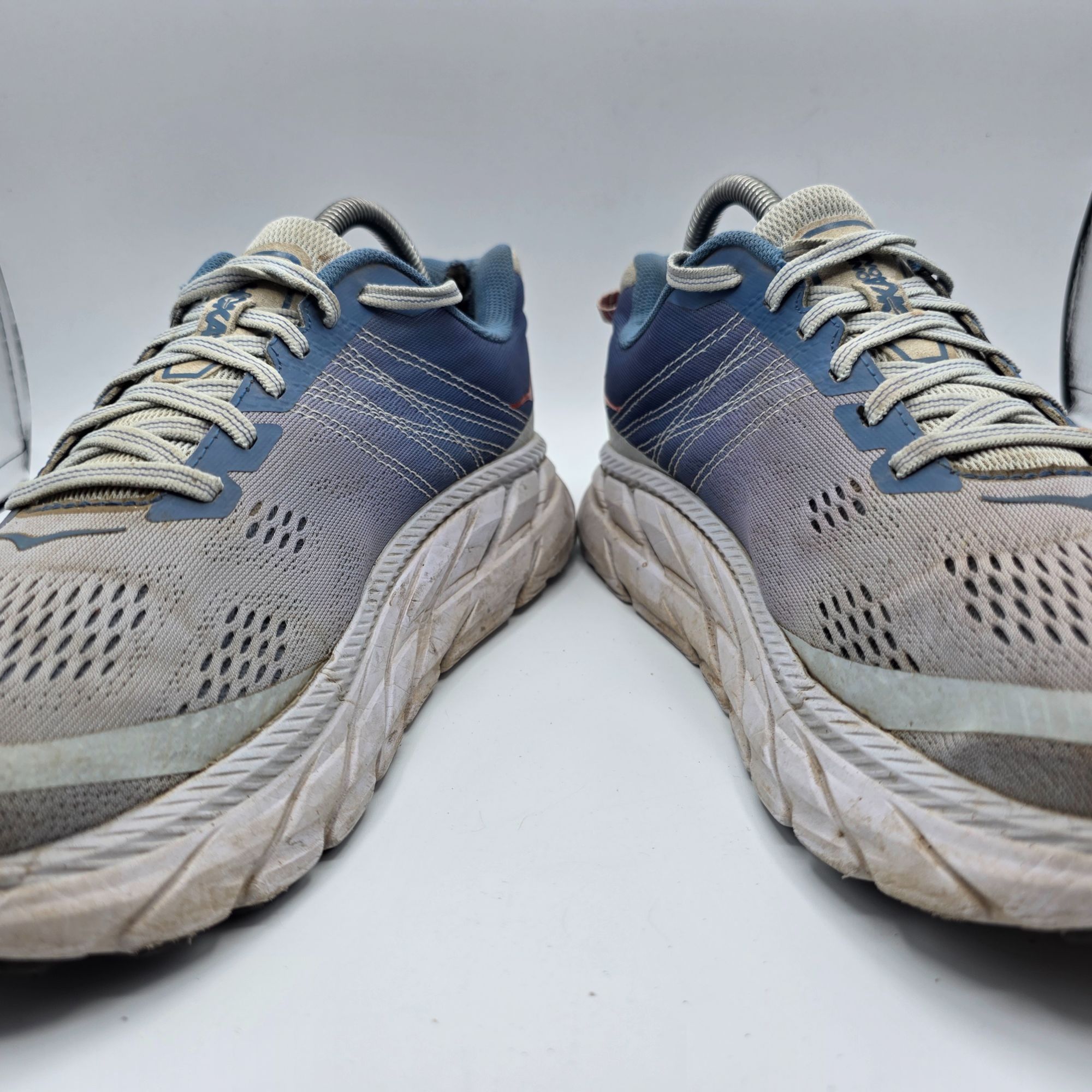 Hoka Hoka One One Clifton 6 Wide Womens Size 9 Blue White Shoes A Size US 9 / IT 39 - 3 Thumbnail