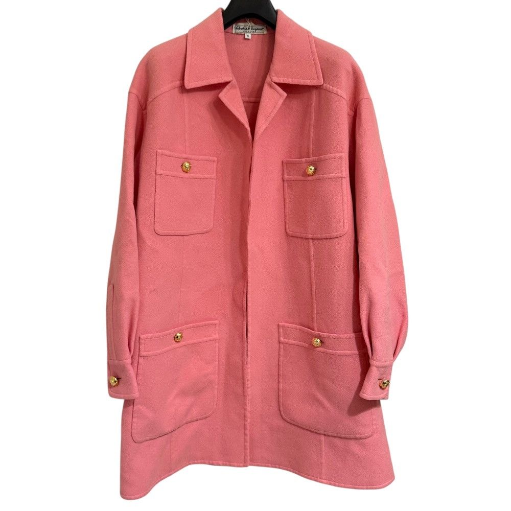 Salvatore Ferragamo Salvatore Ferragamo Salvatore Ferragamo Vintage Wool Coat Others Outerwear DUTY FREE for USA Size ONE SIZE - 1 Thumbnail