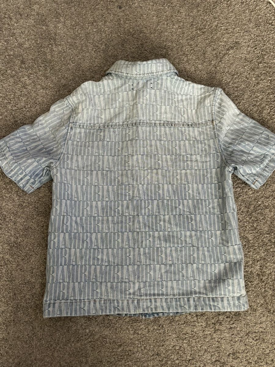 Amiri Amiri Jaquard Denim Shirt Size US S / EU 44-46 / 1 - 5 Thumbnail