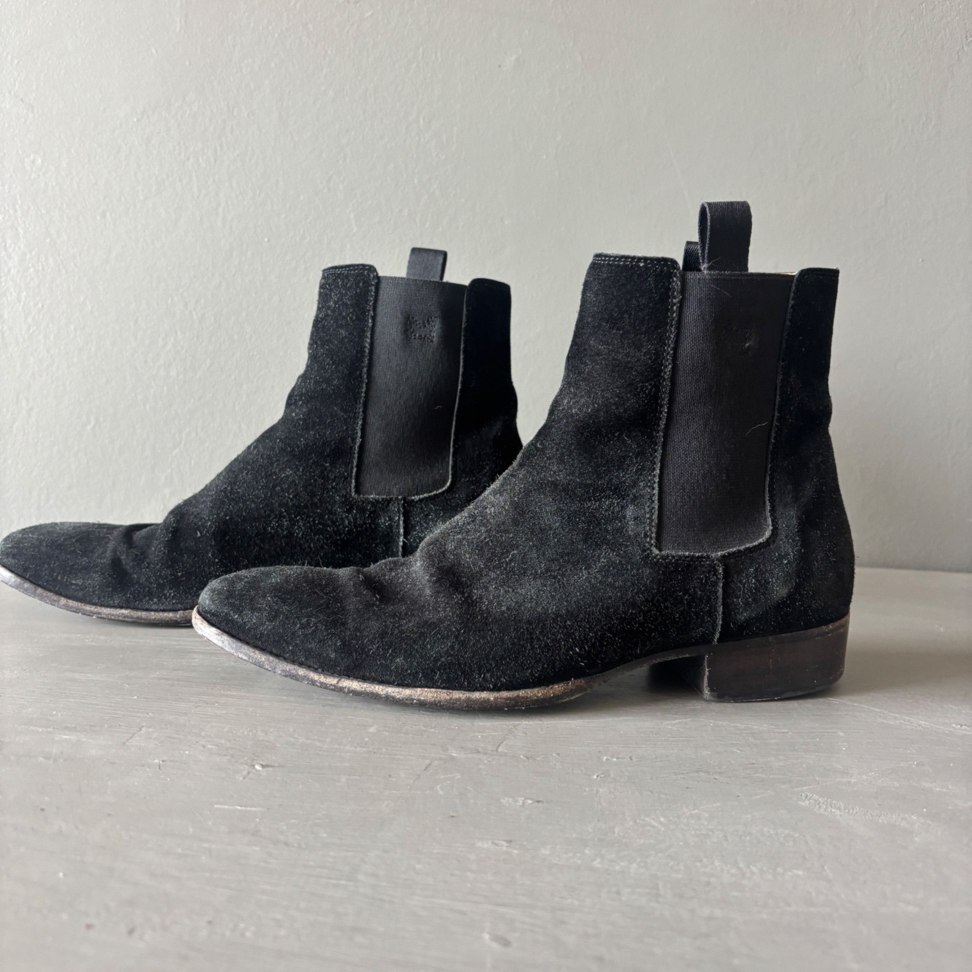 Marc Jacobs Vintage Marc Jacobs Black Suede Chelsea Boots Mens Size 39 M Size US 6 / EU 39 - 5 Thumbnail