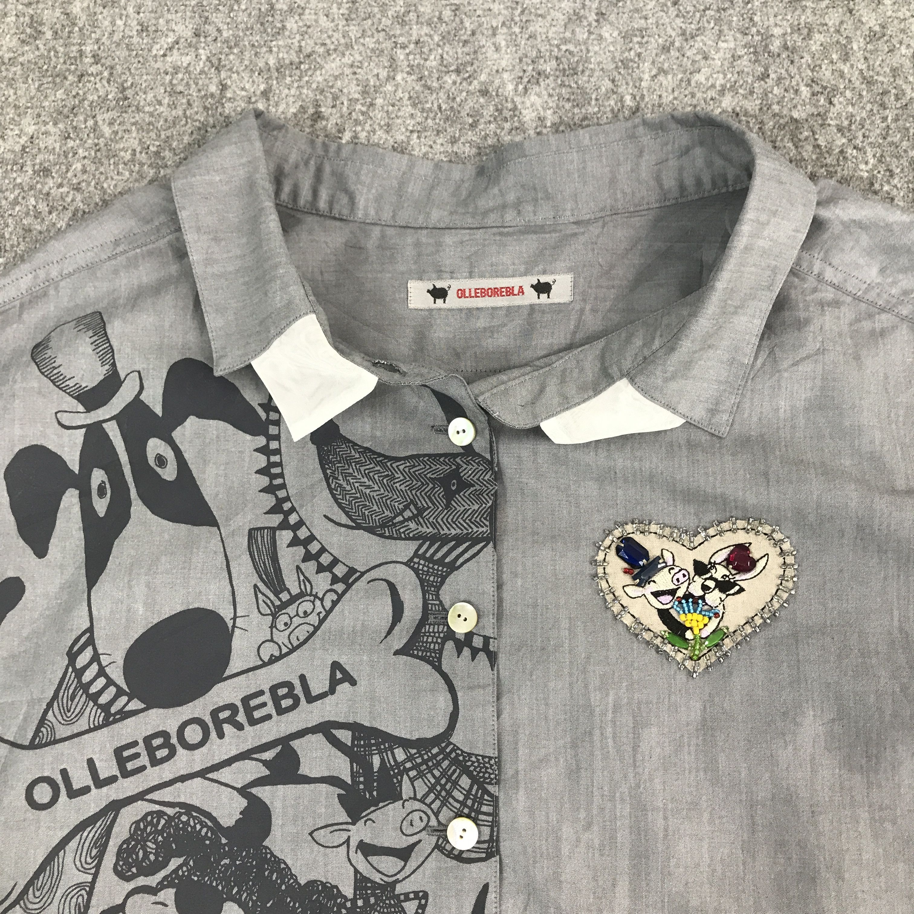 Japanese Brand Rare Olleborebla Button Up Shirt Size XL / US 12-14 / IT 48-50 - 6 Thumbnail