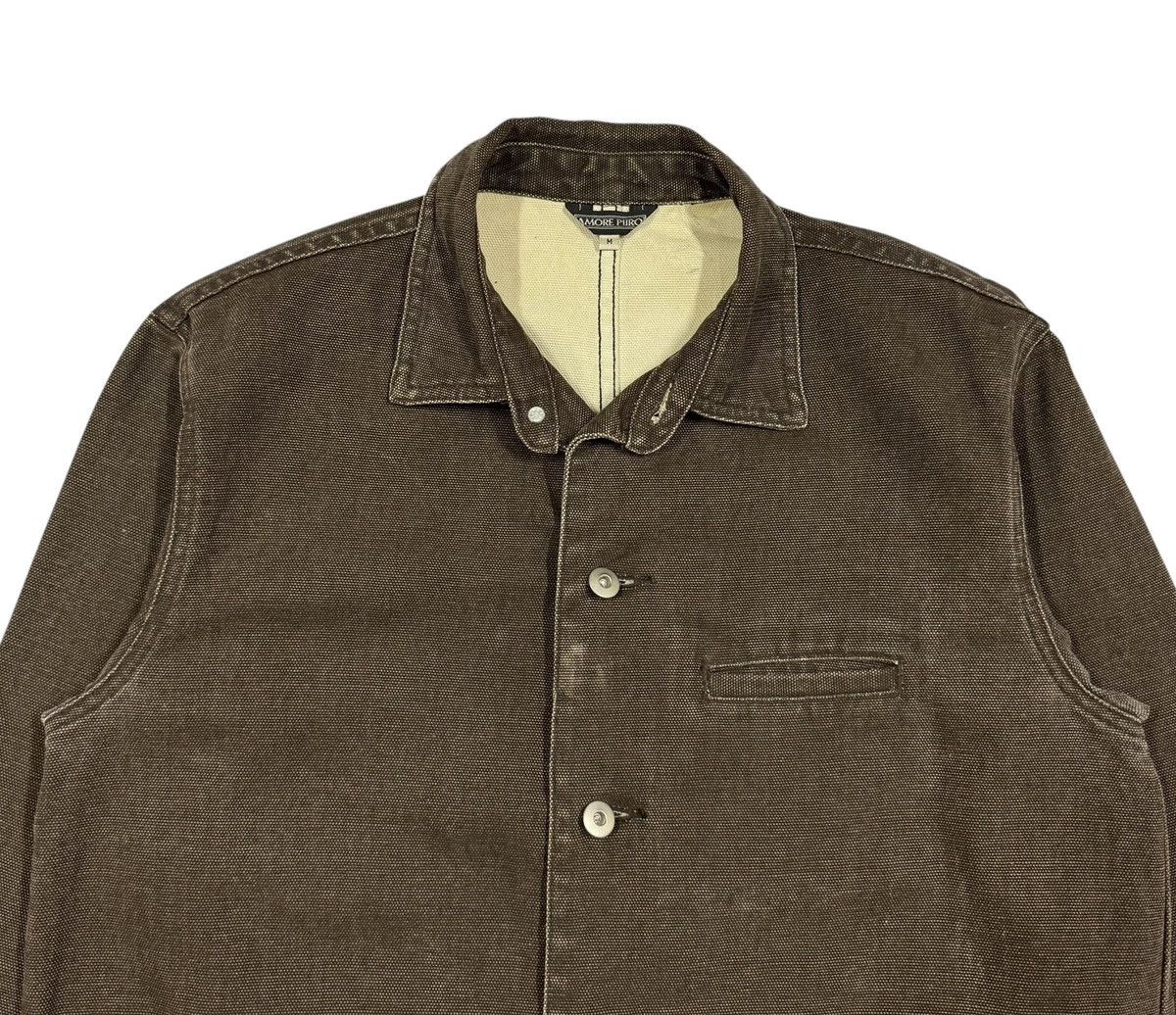 If Six Was Nine Vtg🔥Amore Puro Canvas Brown Chore Workers Jacket Size US M / EU 48-50 / 2 - 4 Thumbnail