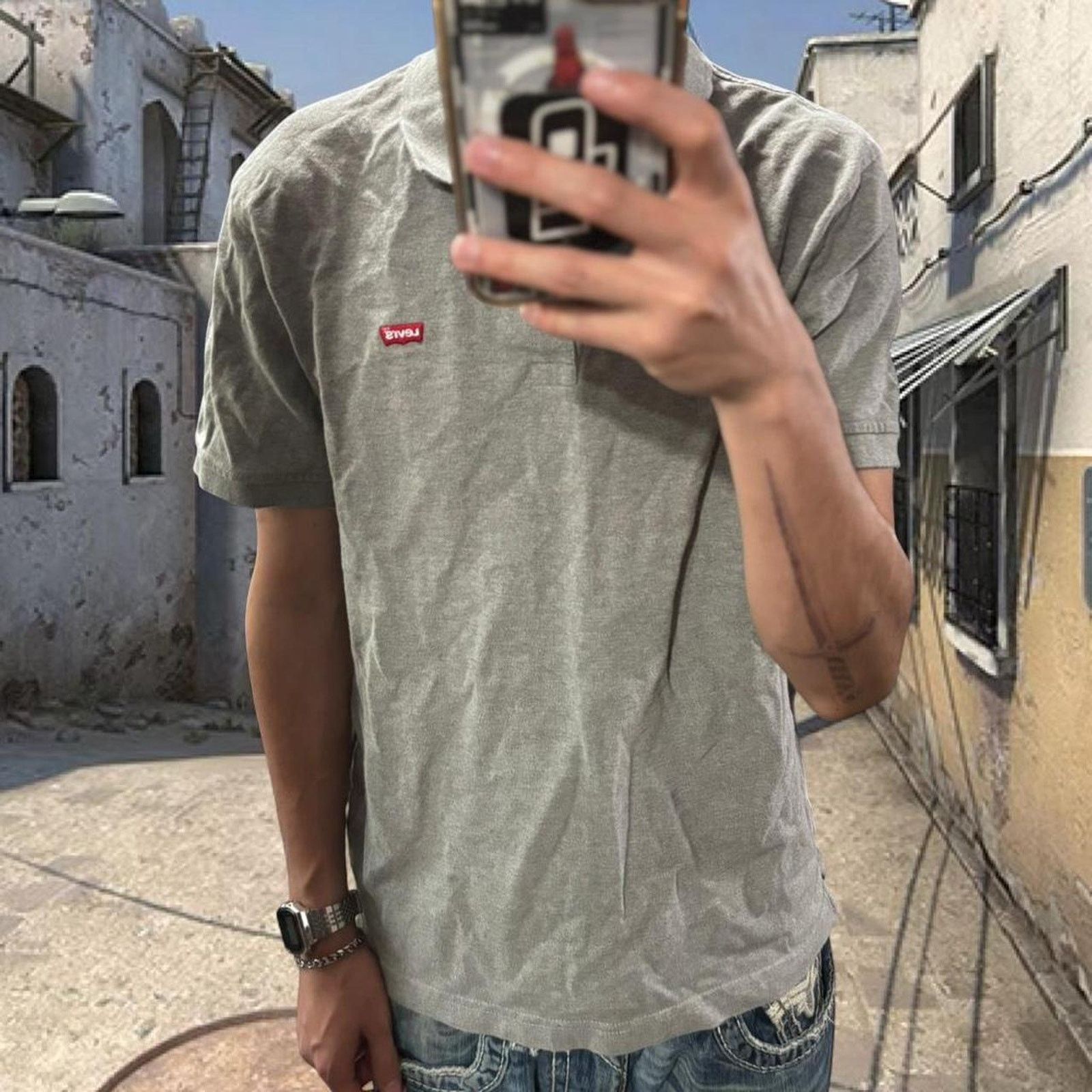 Levi's Grey levis polo shirt levis Size US S / EU 44-46 / 1 - 2 Thumbnail