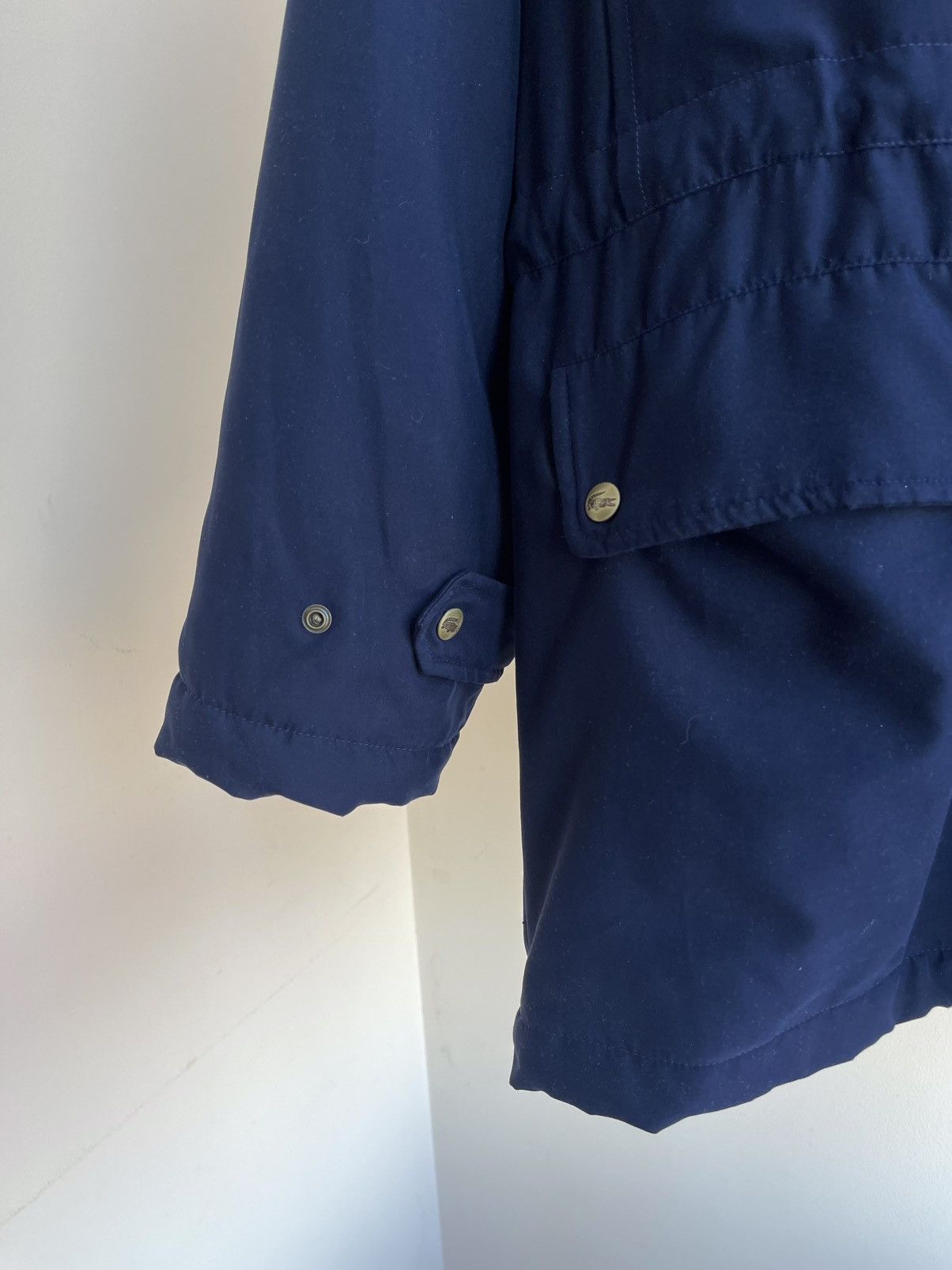 Lacoste Quilted Wool Blend Blanket Lining Parka Coat Jacket 80s 90s Size US XXL / EU 58 / 5 - 6 Thumbnail